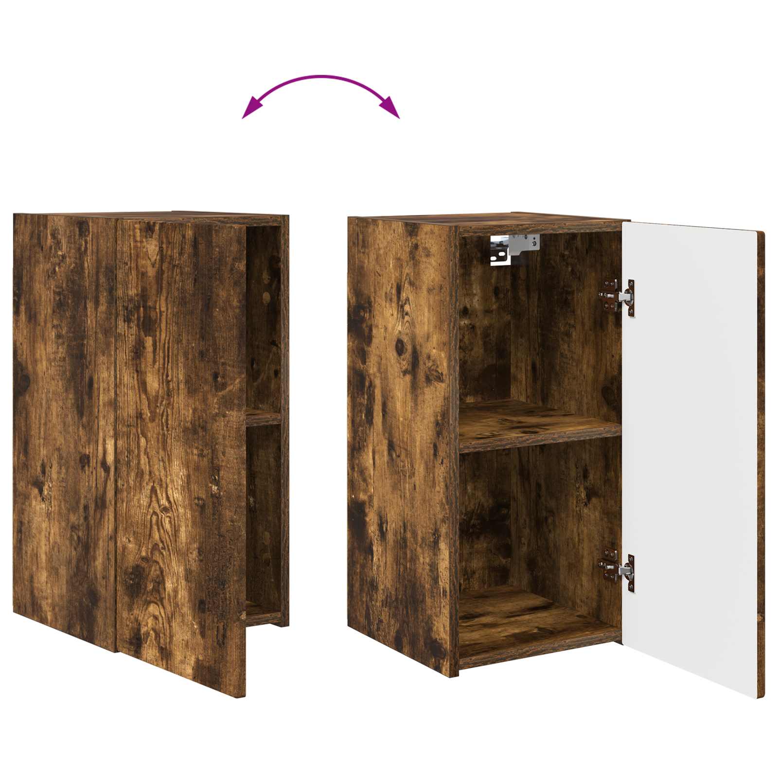 Ensemble meuble TV 8 pcs Chêne fumé Bois d'ingénierie - XIOS