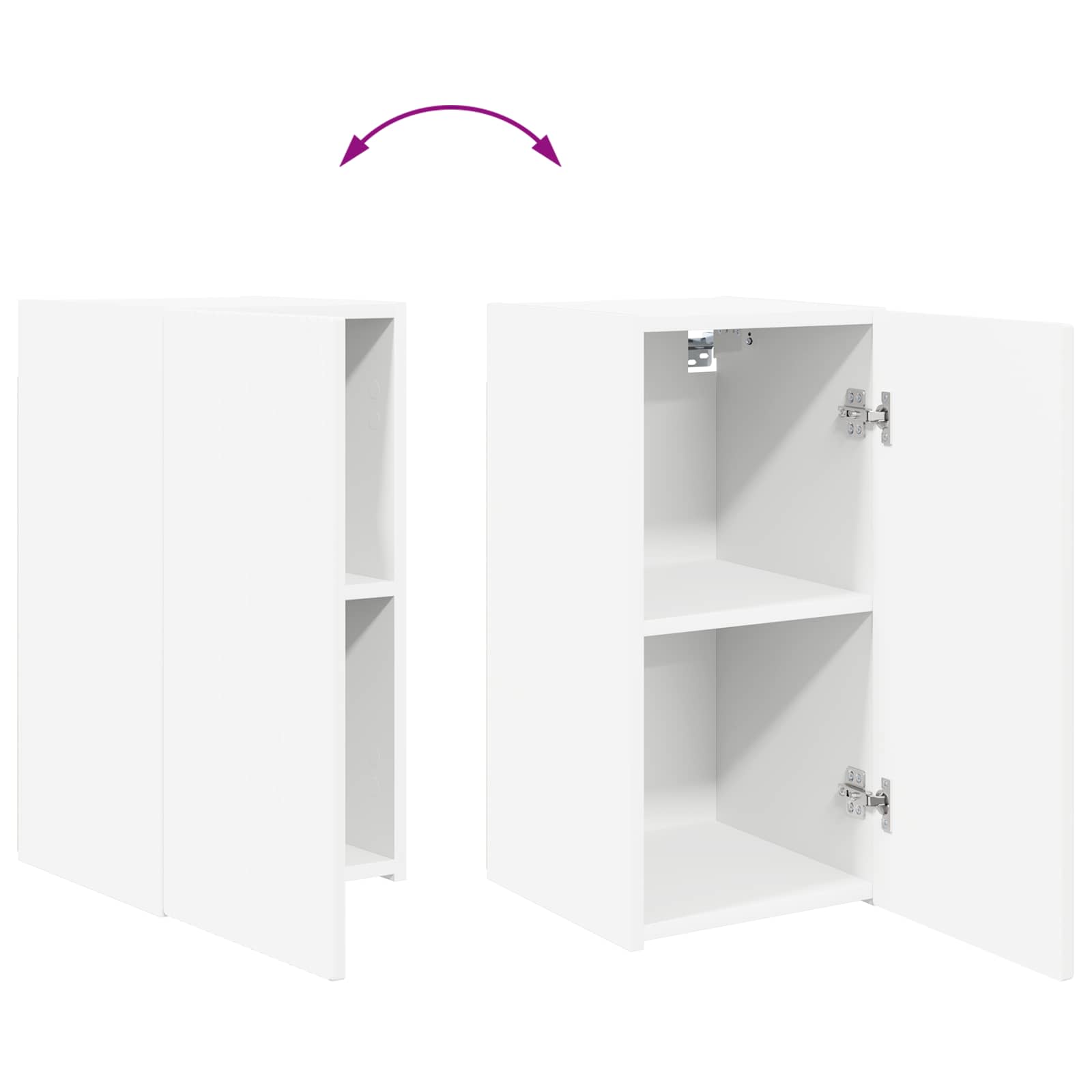Ensemble meuble TV 4 pcs Blanc Bois d'ingénierie - XIOS