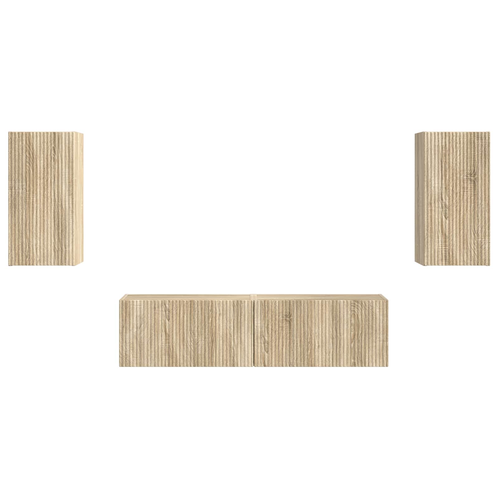 Ensemble meuble TV 4 pcs Chêne Sonoma Bois d'ingénierie - XIOS