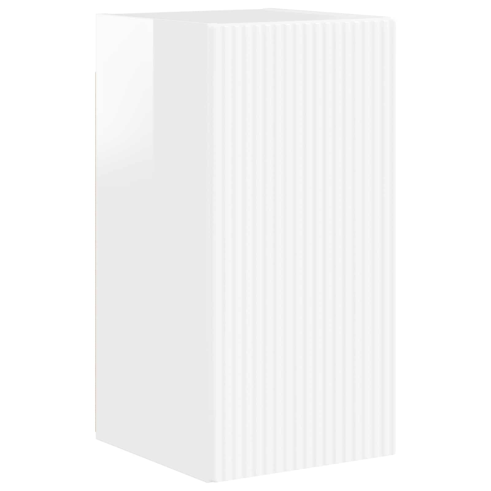 Ensemble meuble TV 4 pcs Blanc brillant Bois d'ingénierie - XIOS