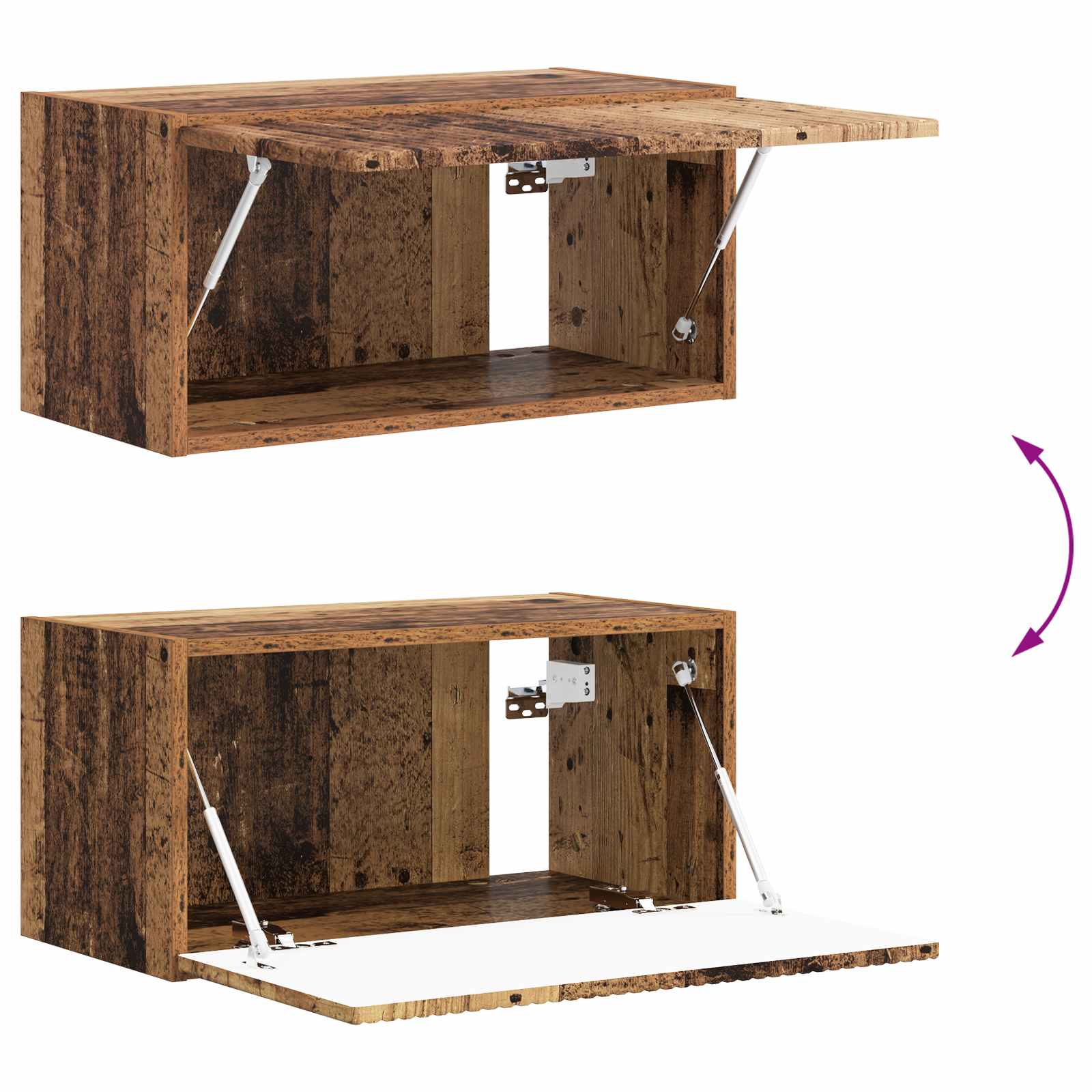 Ensemble meuble TV 4 pcs Bois ancien Bois d'ingénierie - XIOS