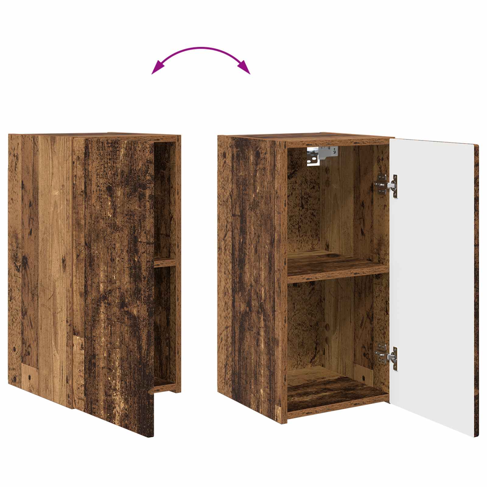 Ensemble meuble TV 4 pcs Bois ancien Bois d'ingénierie - XIOS