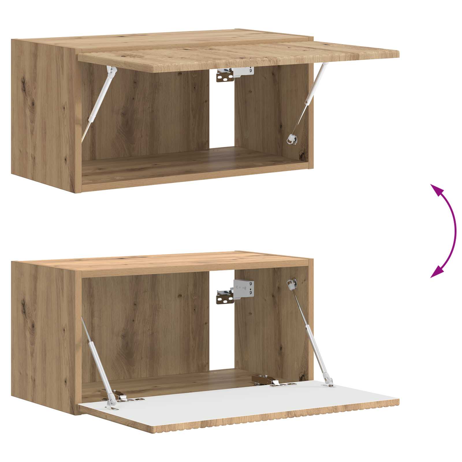 Ensemble meuble TV 4 pcs Chêne artisanal Bois d'ingénierie - XIOS