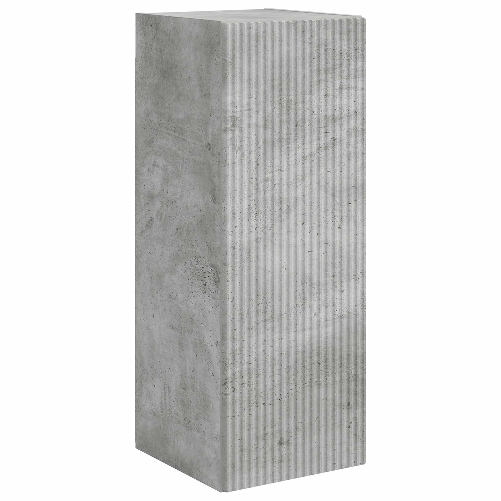 Ensemble meuble TV 4 pcs Gris béton Bois d'ingénierie - XIOS