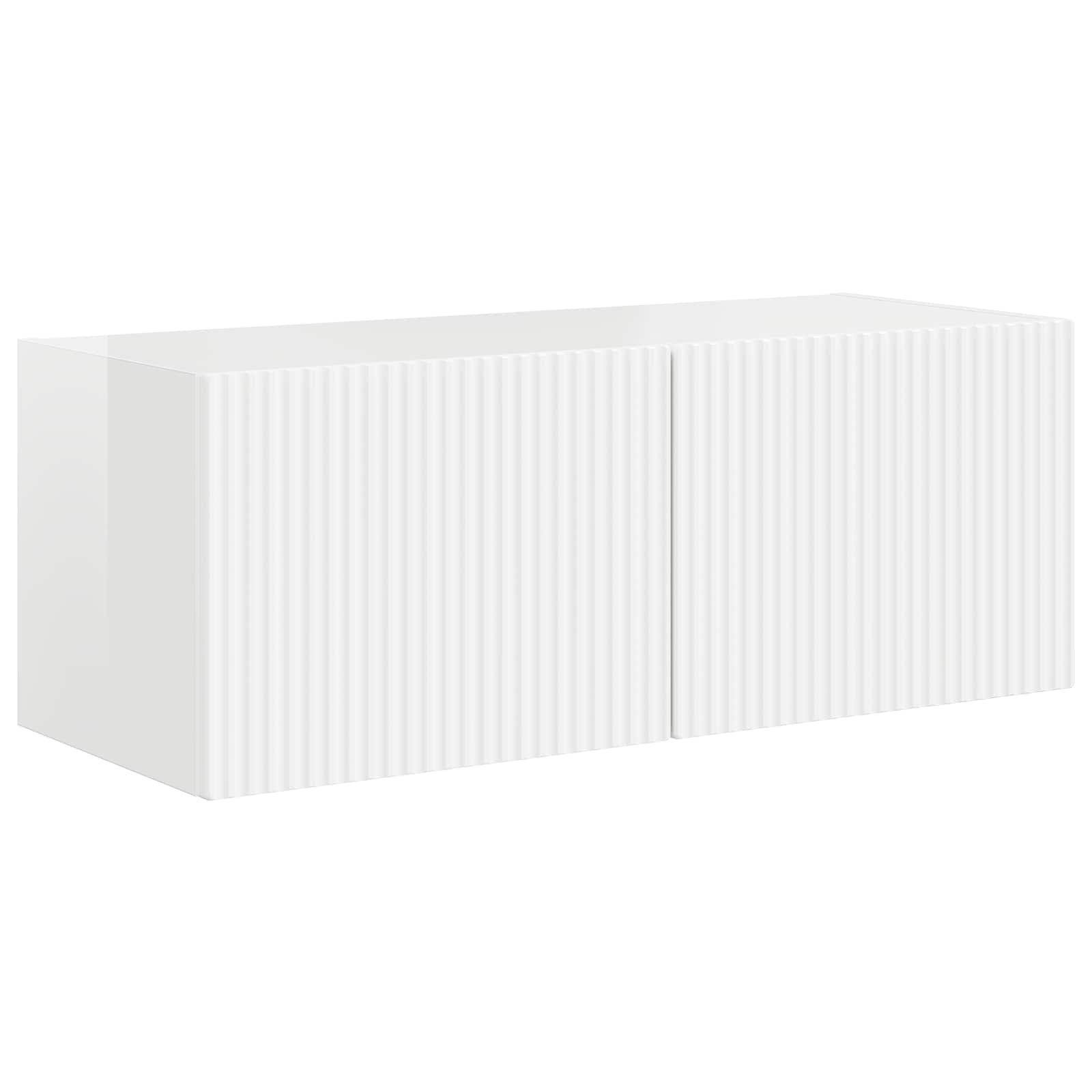 Ensemble meuble TV 4 pcs Blanc brillant Bois d'ingénierie - XIOS