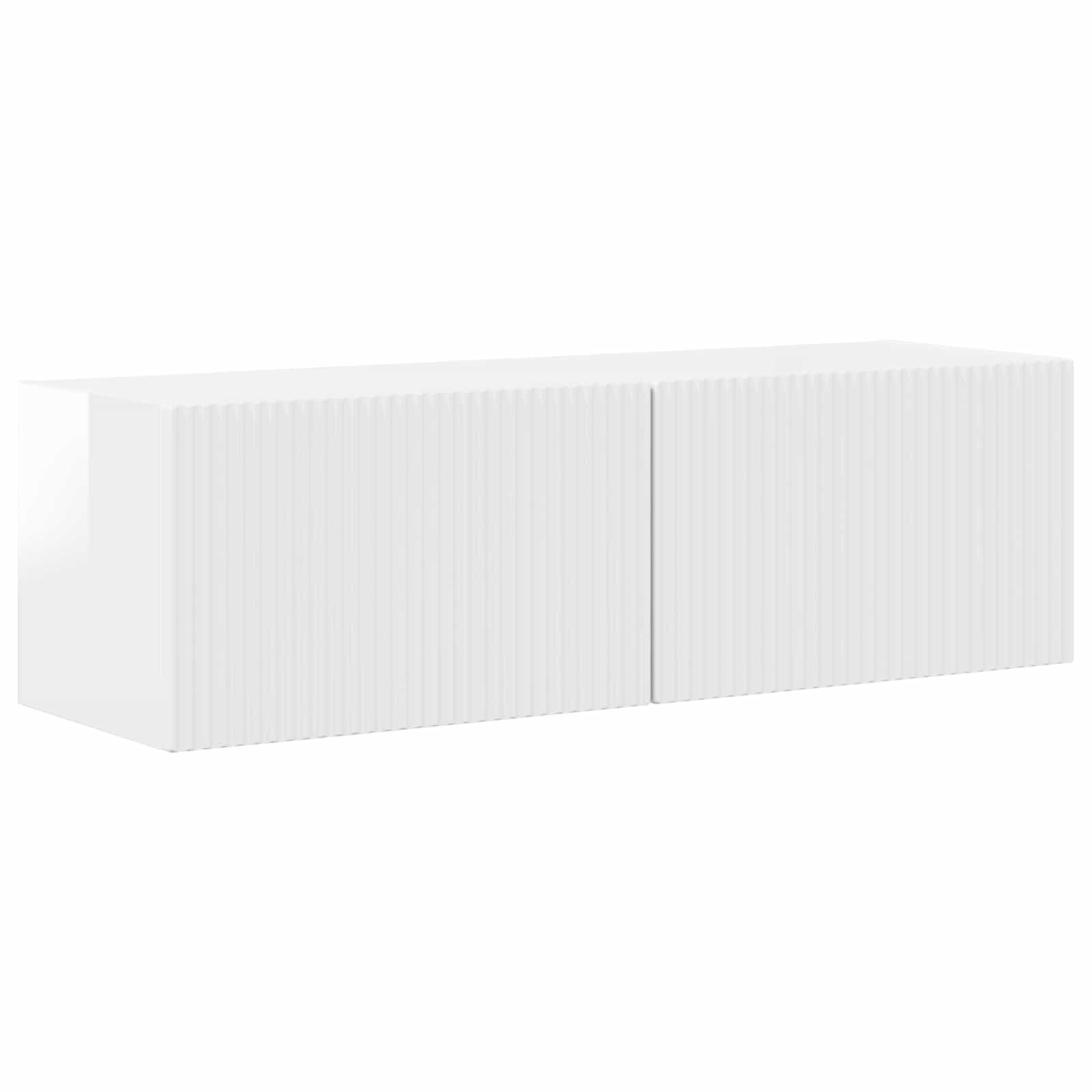 Ensemble meuble TV 4 pcs Blanc brillant Bois d'ingénierie - XIOS