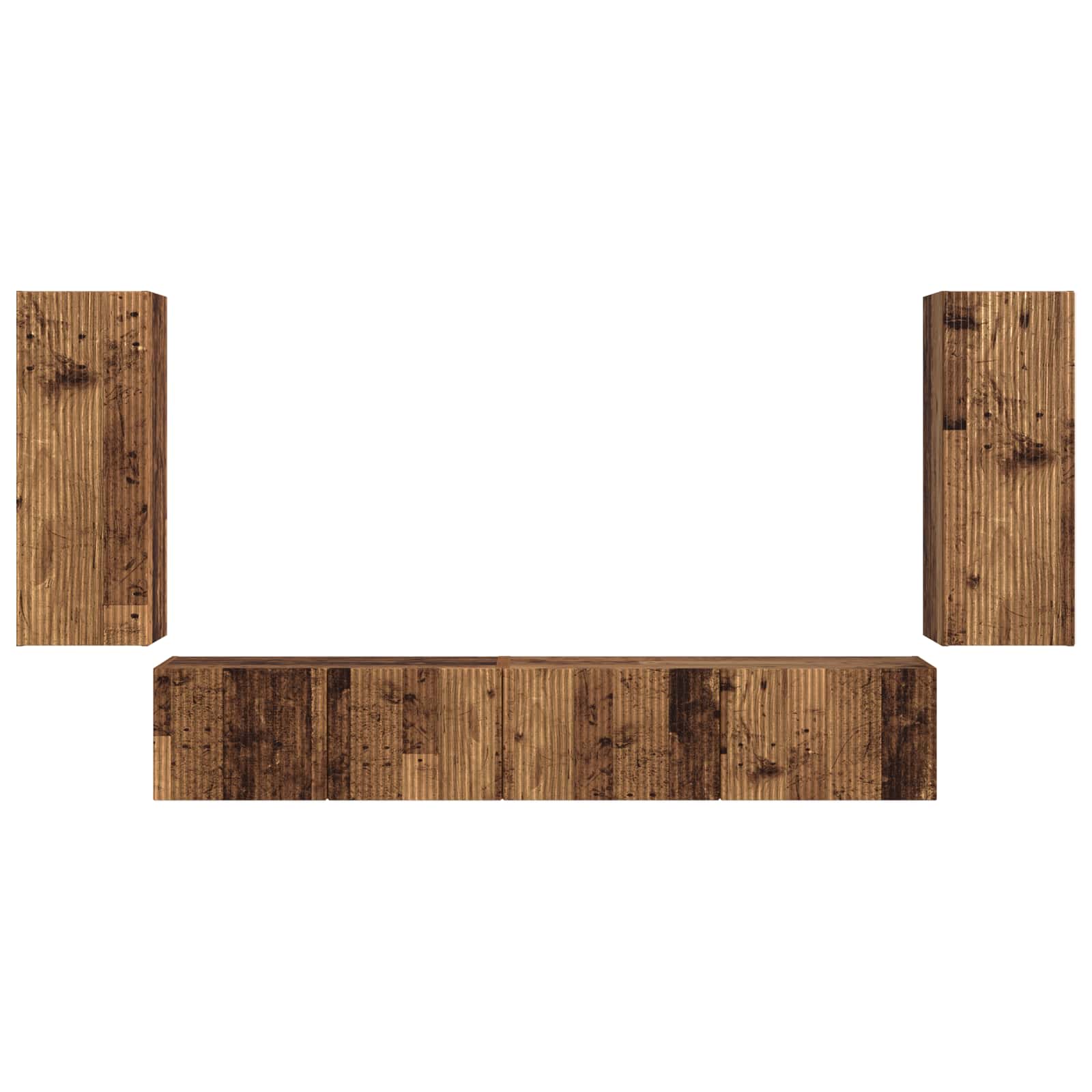 Ensemble meuble TV 4 pcs Bois ancien Bois d'ingénierie - XIOS