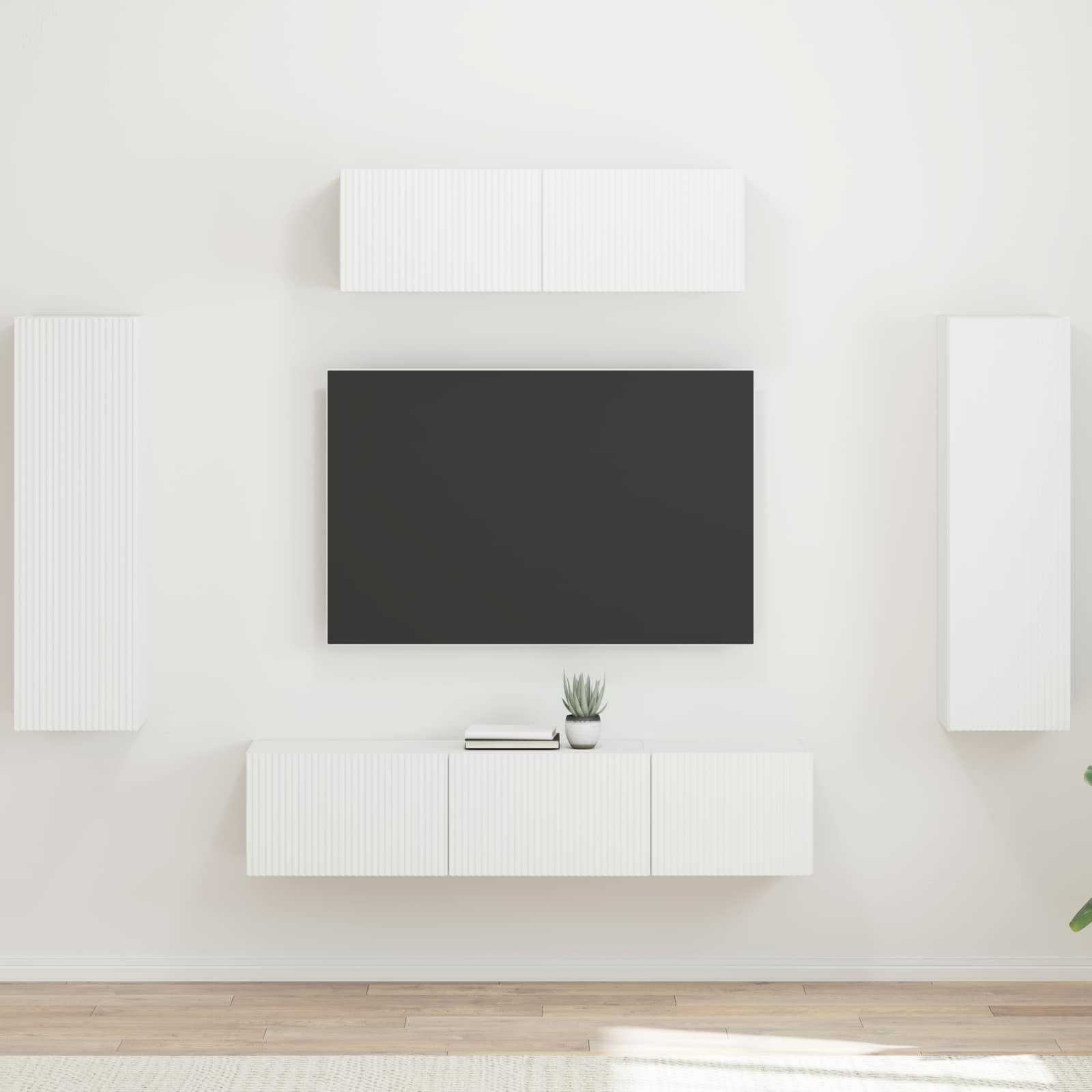Meuble TV 5 pc Blanc