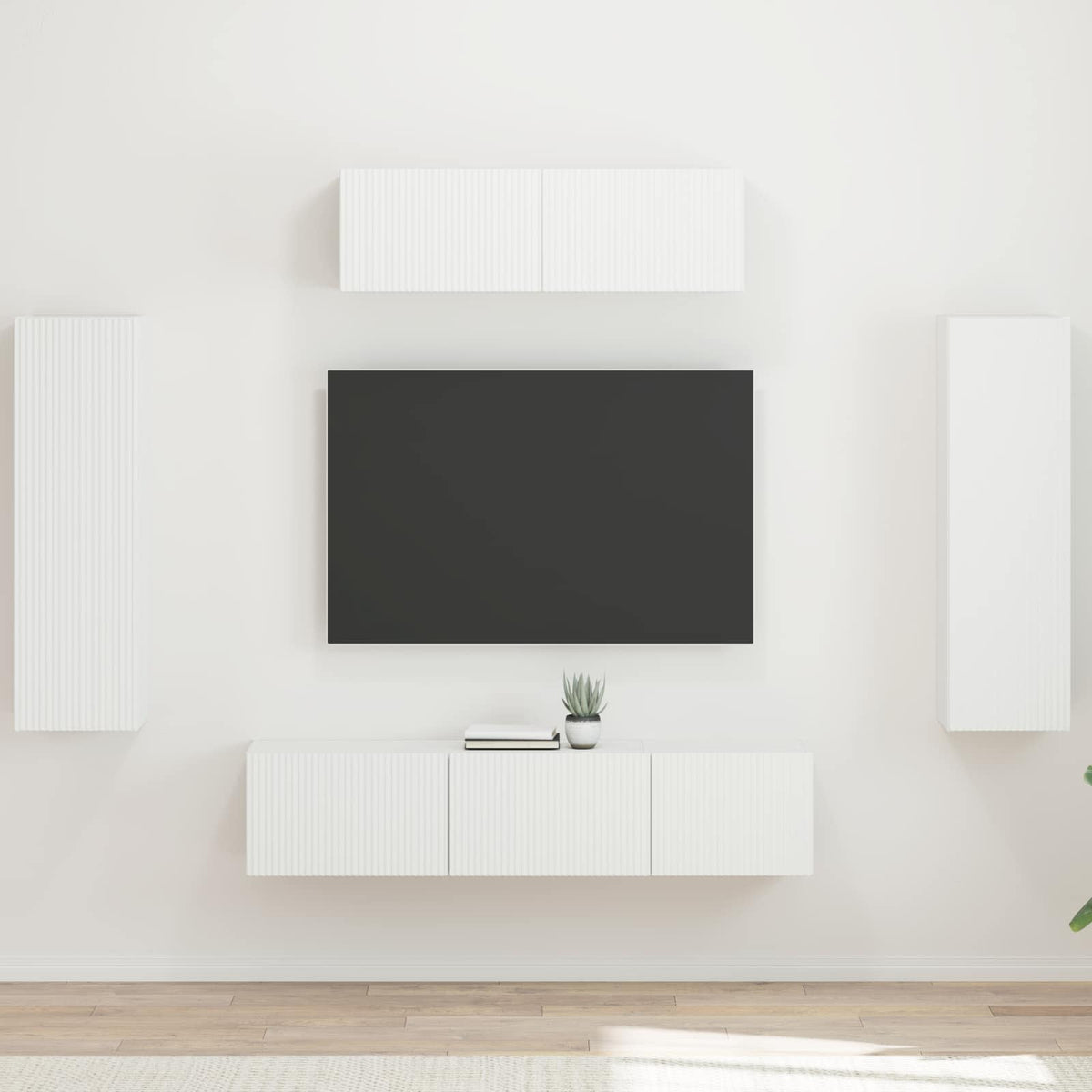 Meuble TV 5 pc Blanc
