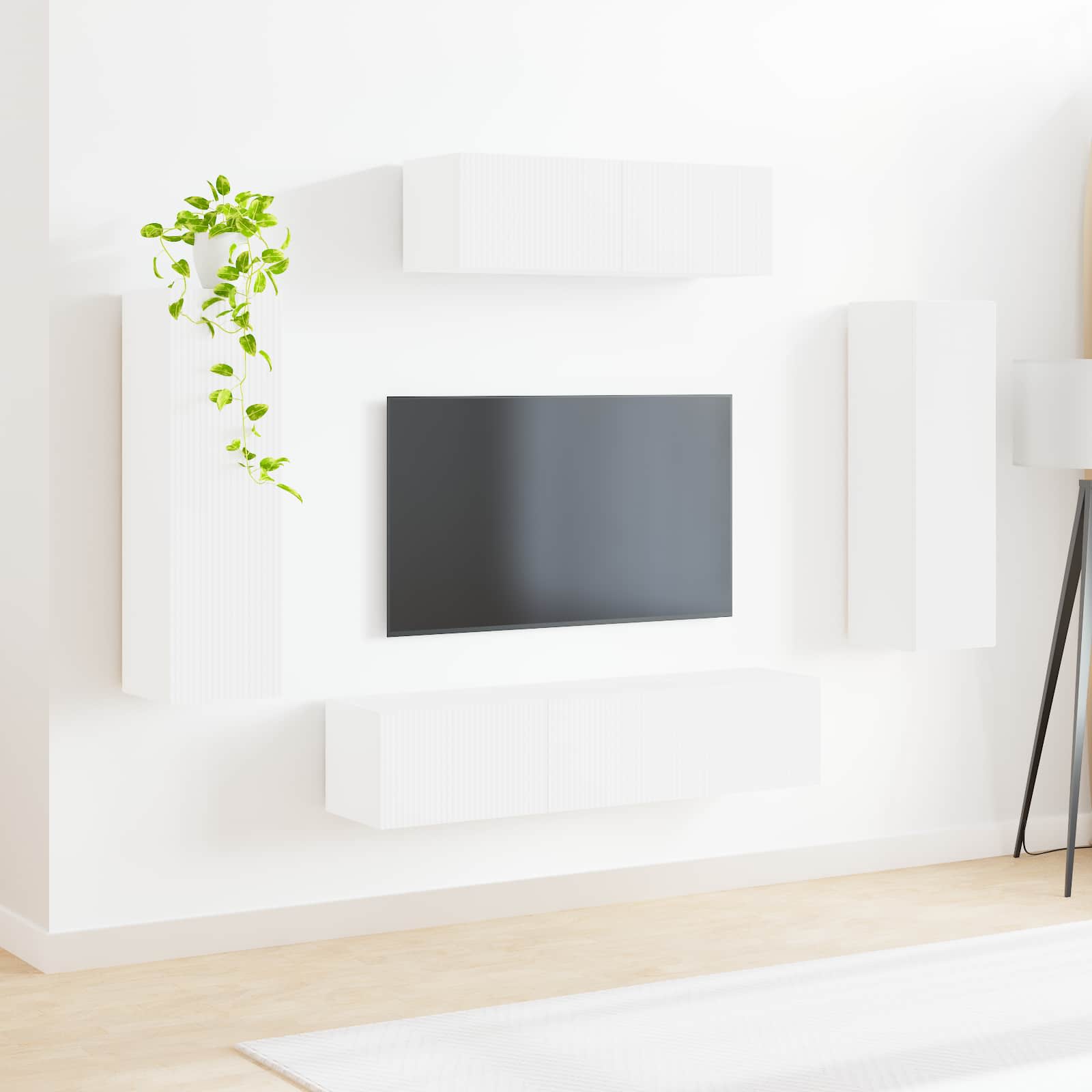 Meuble TV 5 pc Blanc
