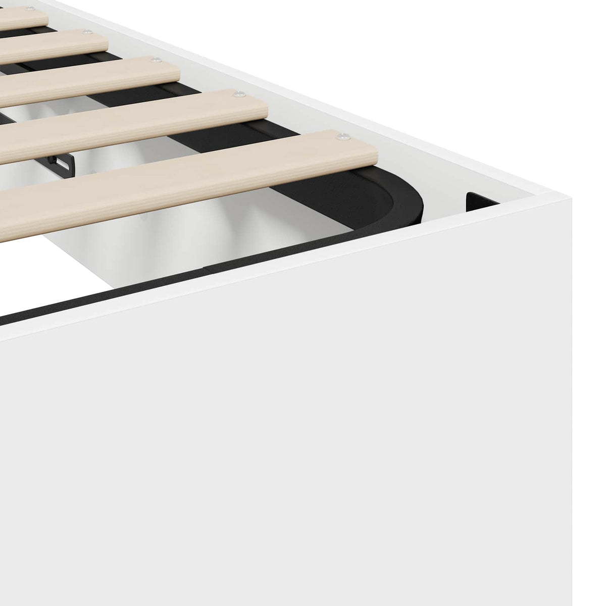 Cadre de lit ottoman Blanc 203 x 180 x 25 cm Bois d’ingénierie - XIOS