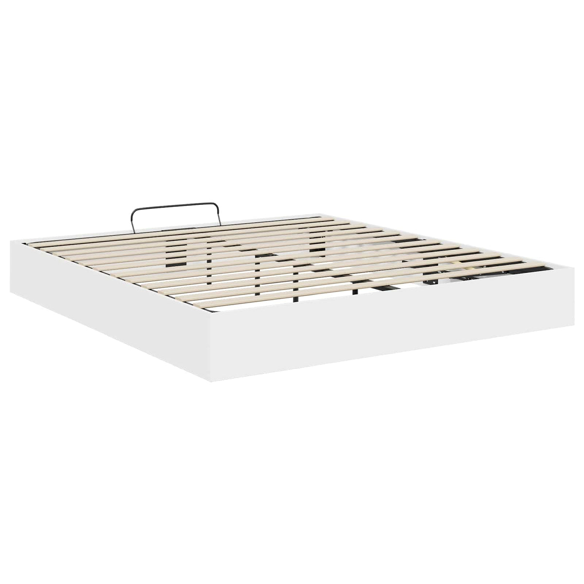 Cadre de lit ottoman Blanc 203 x 180 x 25 cm Bois d’ingénierie - XIOS