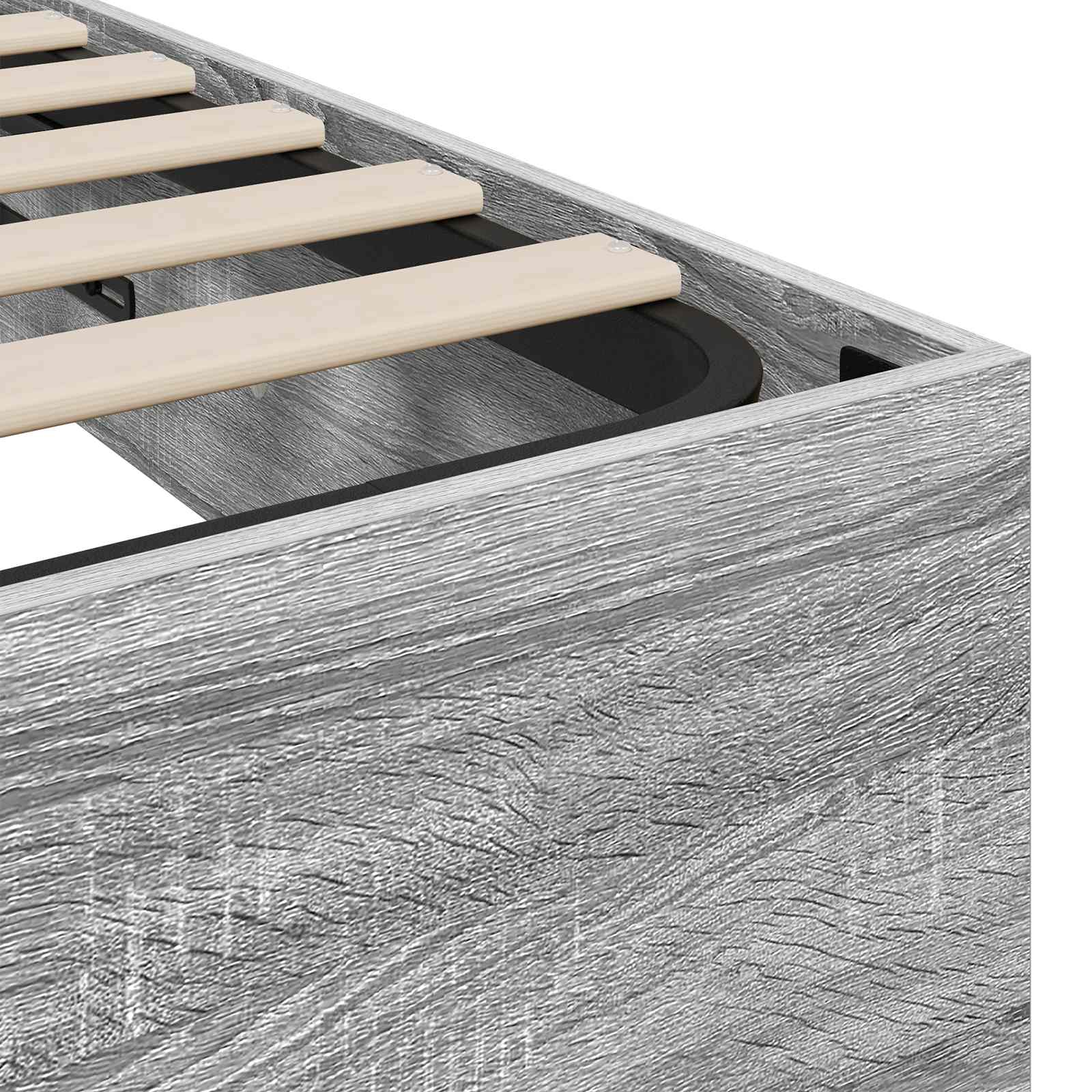 Cadre de lit ottoman Gris Sonoma 193 x 120 x 25 cm - XIOS