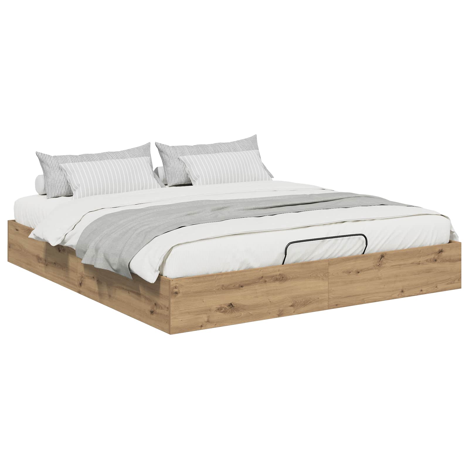 Cadre de lit ottoman Chêne artisan 203 x 180 x 25 cm - XIOS