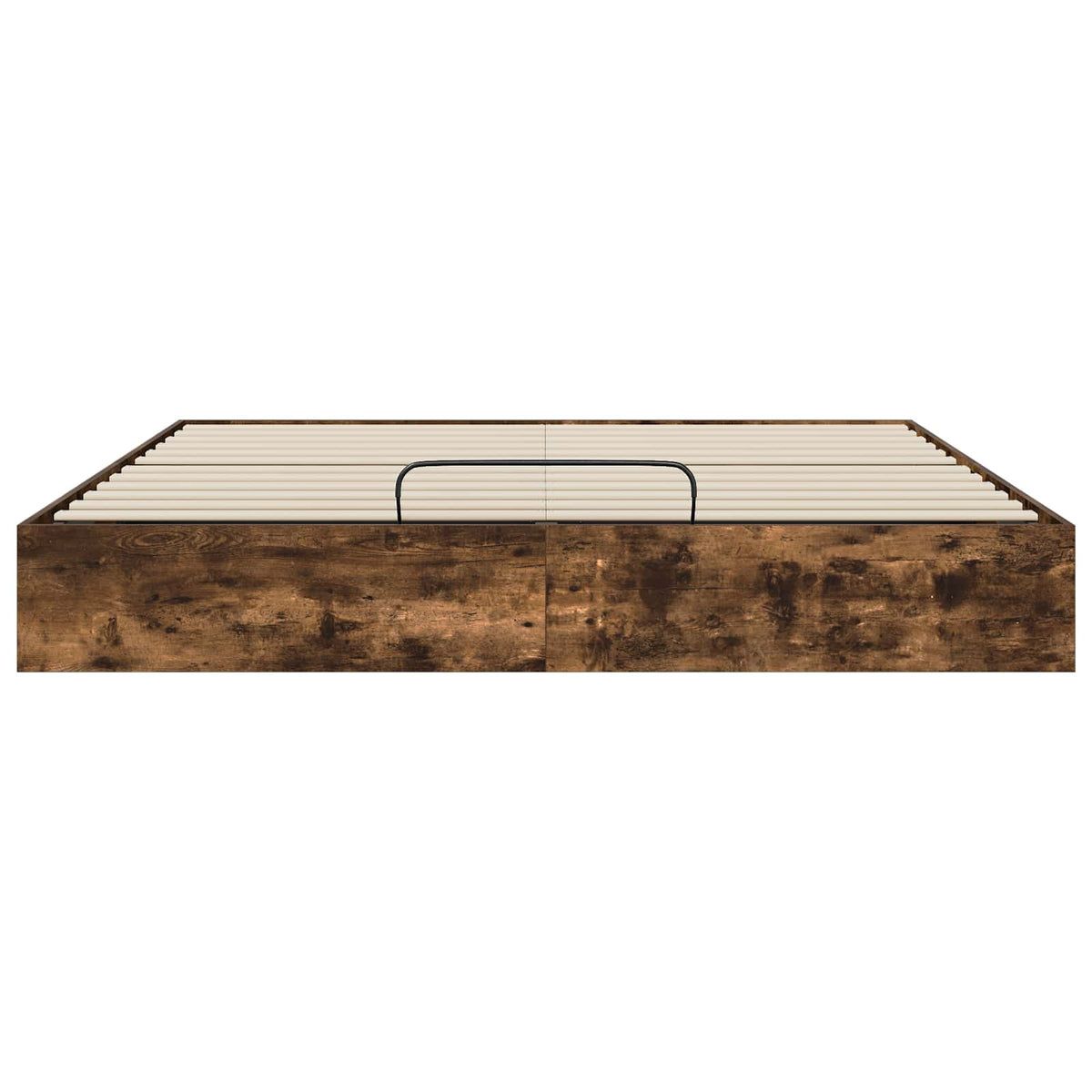 Cadre de lit ottoman Chêne fumé 160 x 200 cm Bois d’ingénierie