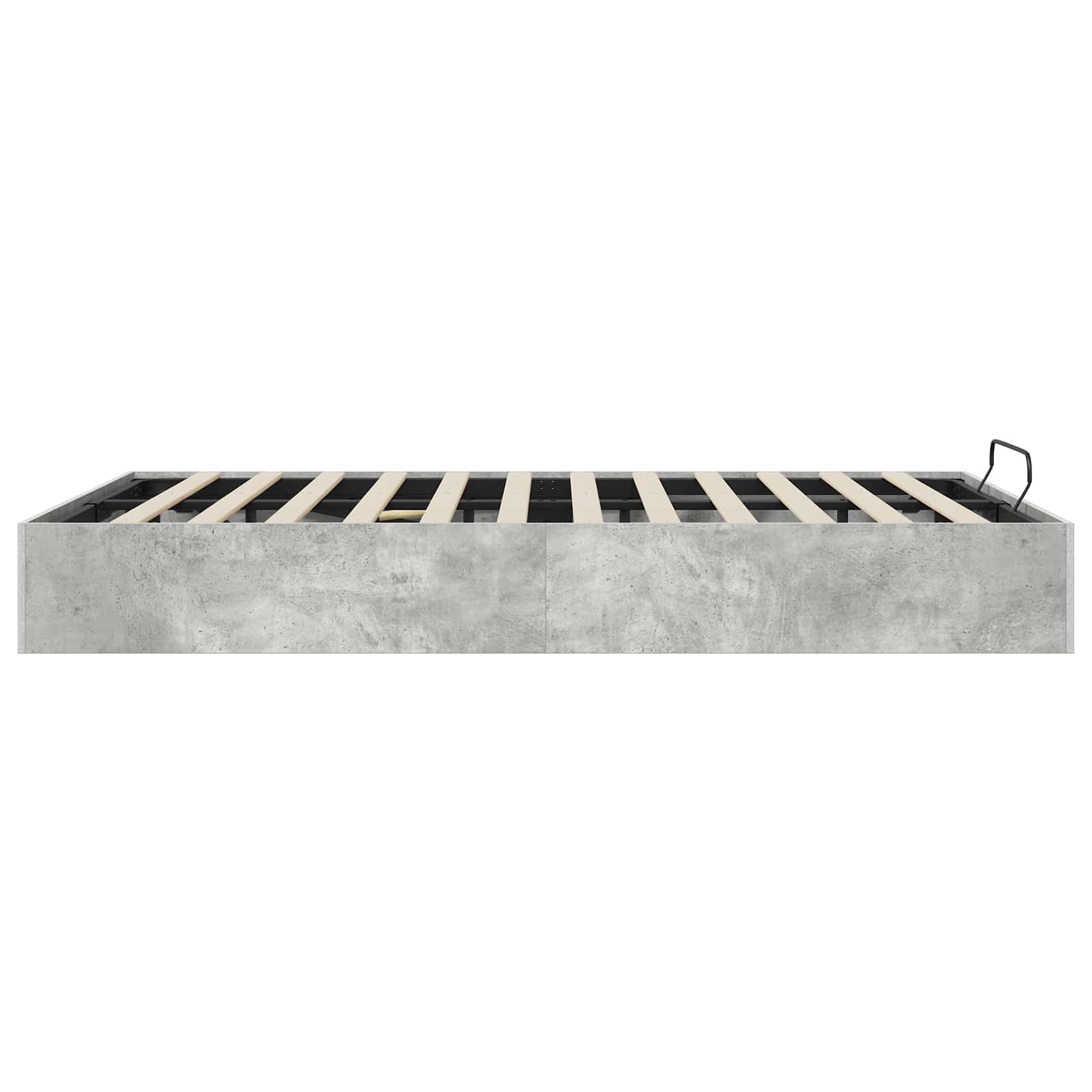 Cadre de lit ottoman Gris Béton 120 x 200 cm Bois d’ingénierie - XIOS