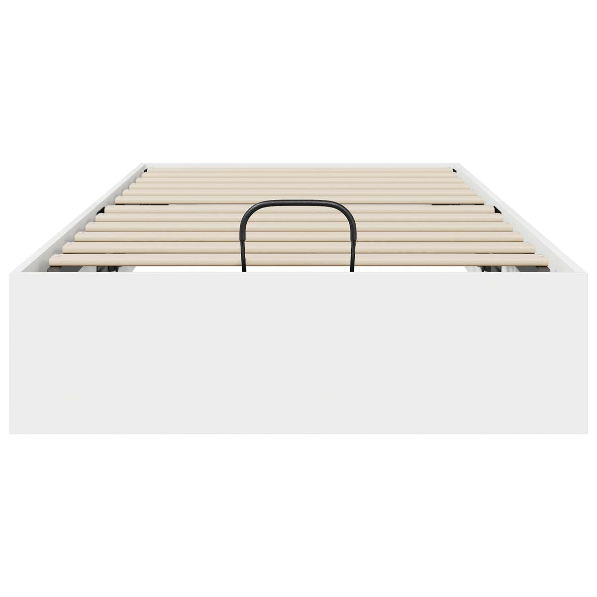 Cadre de lit ottoman Blanc 90 x 200 cm Bois d’ingénierie