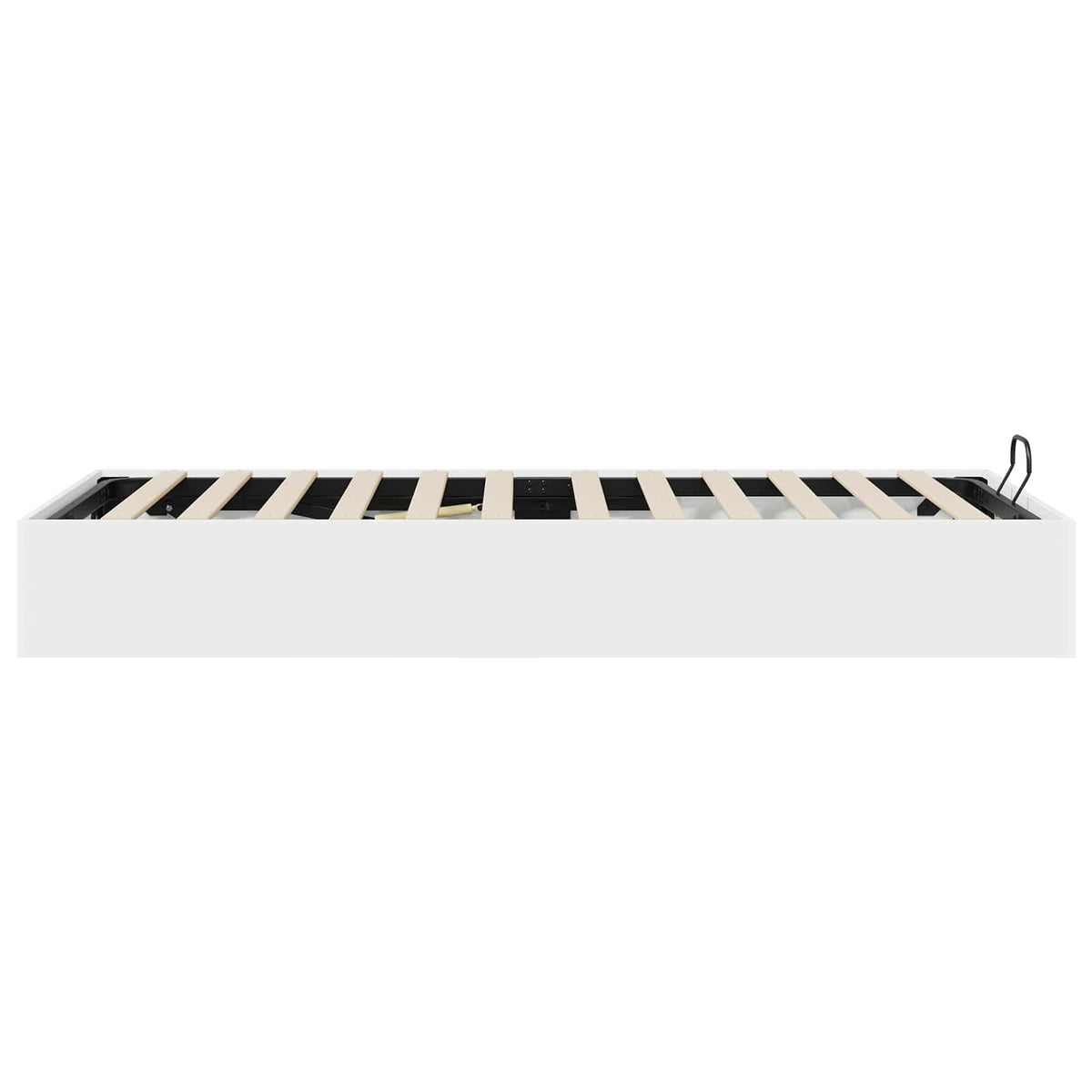 Cadre de lit ottoman Blanc 90 x 200 cm Bois d’ingénierie