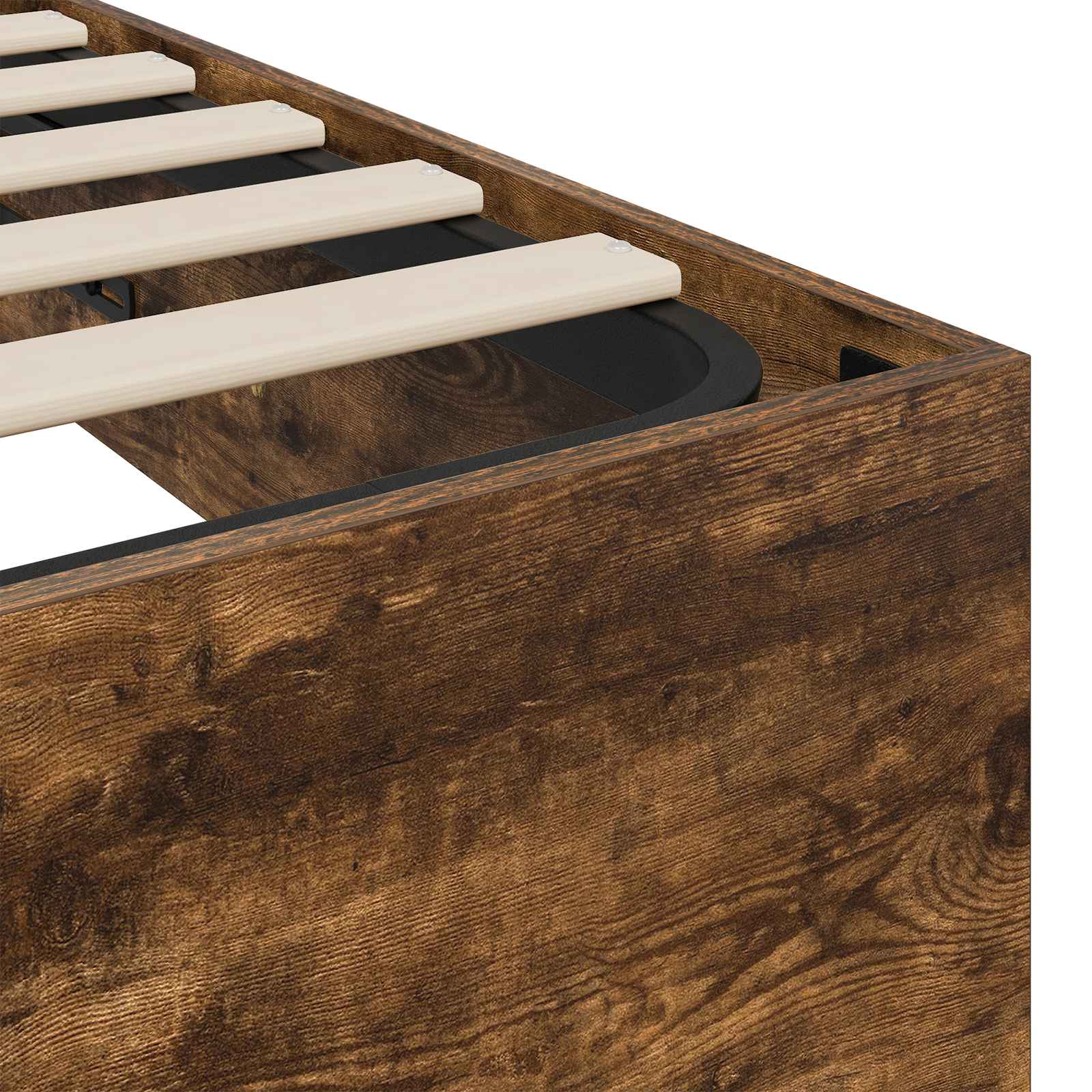 Cadre de lit ottoman avec stockage Chêne fumé 193 x 120 x 25 cm - XIOS