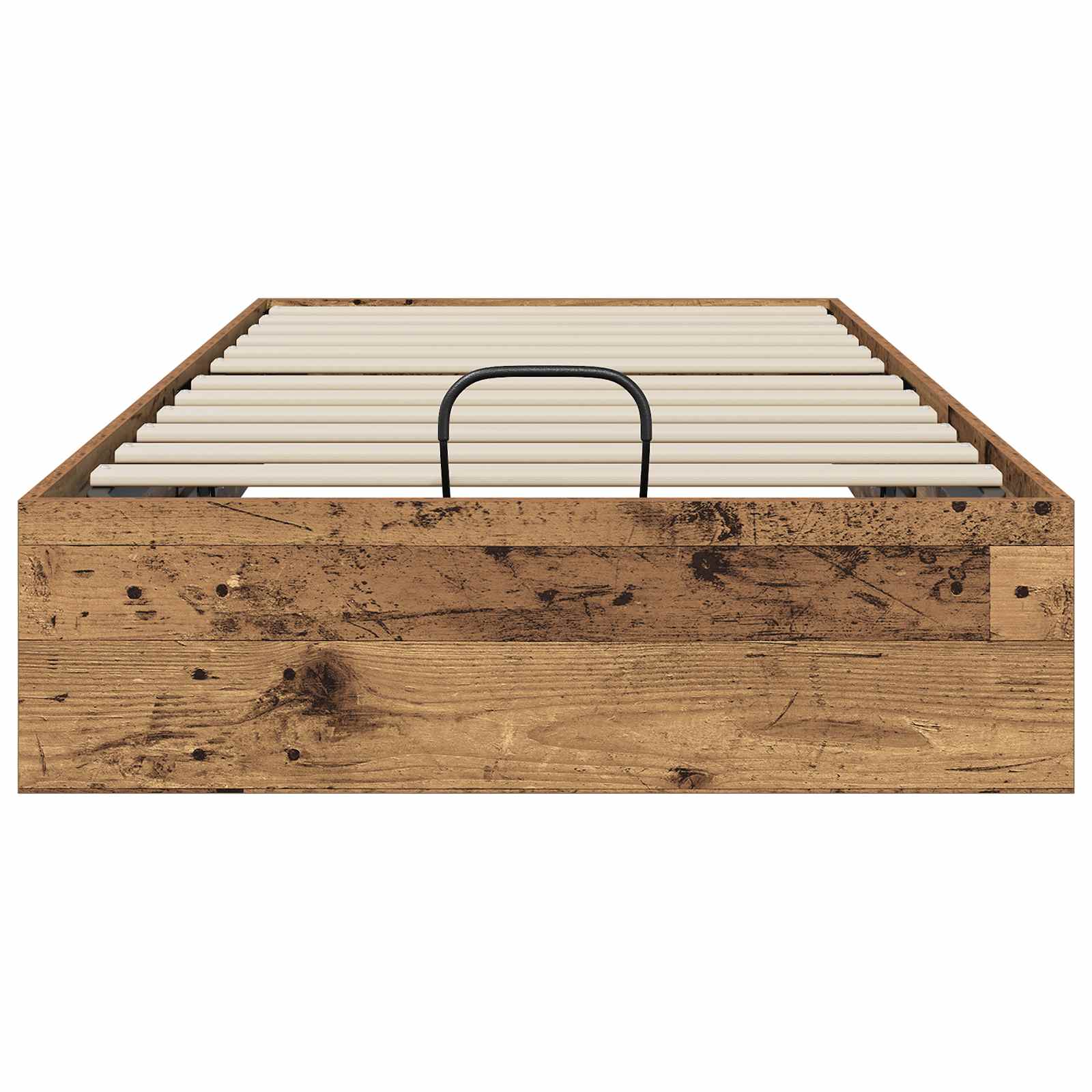 Cadre de lit ottoman avec stockage Bois ancien 203 x 90 x 25 cm