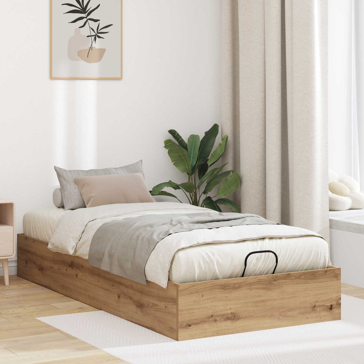 Cadre de lit ottoman Chêne Artisanal 80,5 x 200 cm - XIOS