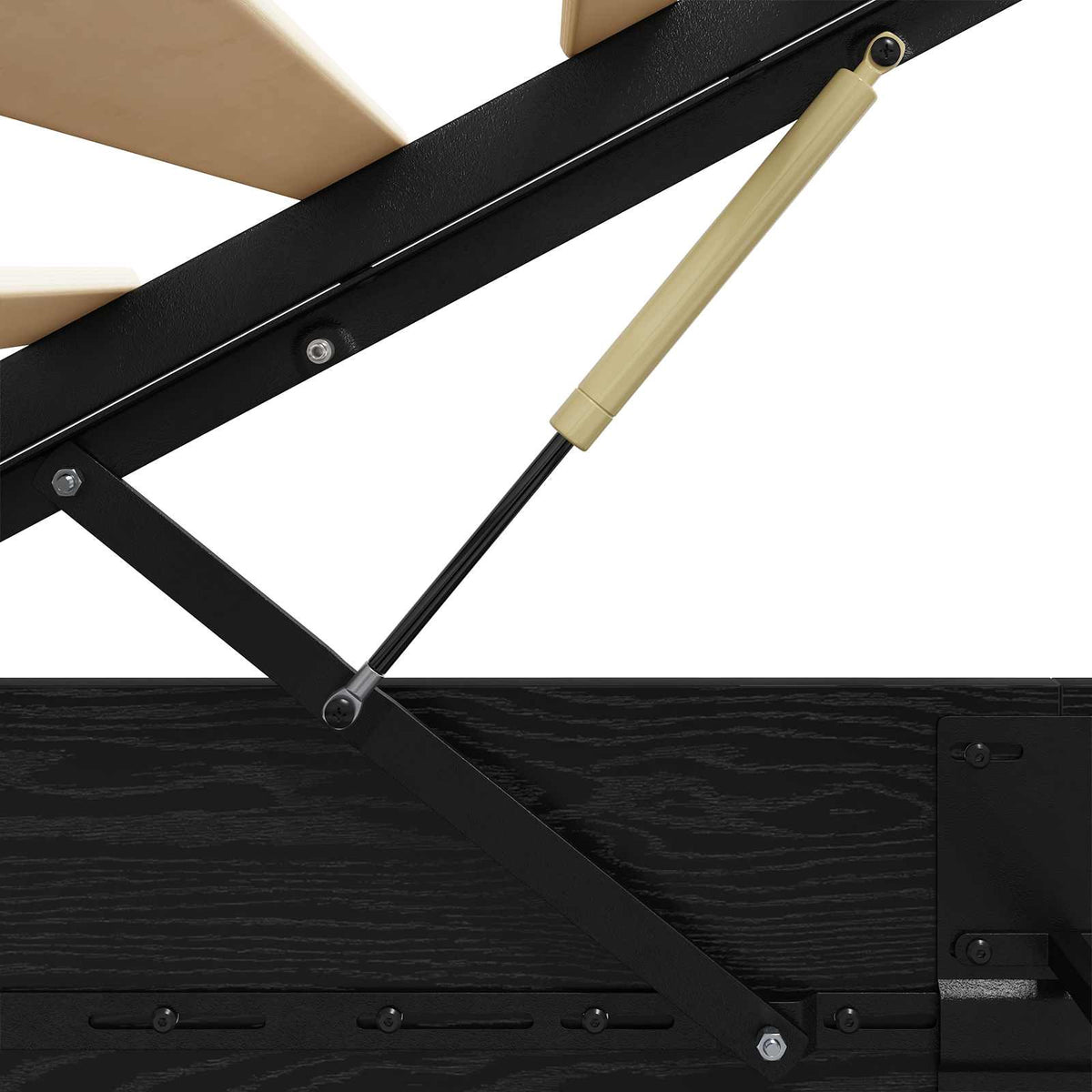 Cadre de lit ottoman avec stockage Chêne Noir 193 x 140 x 25 cm - XIOS