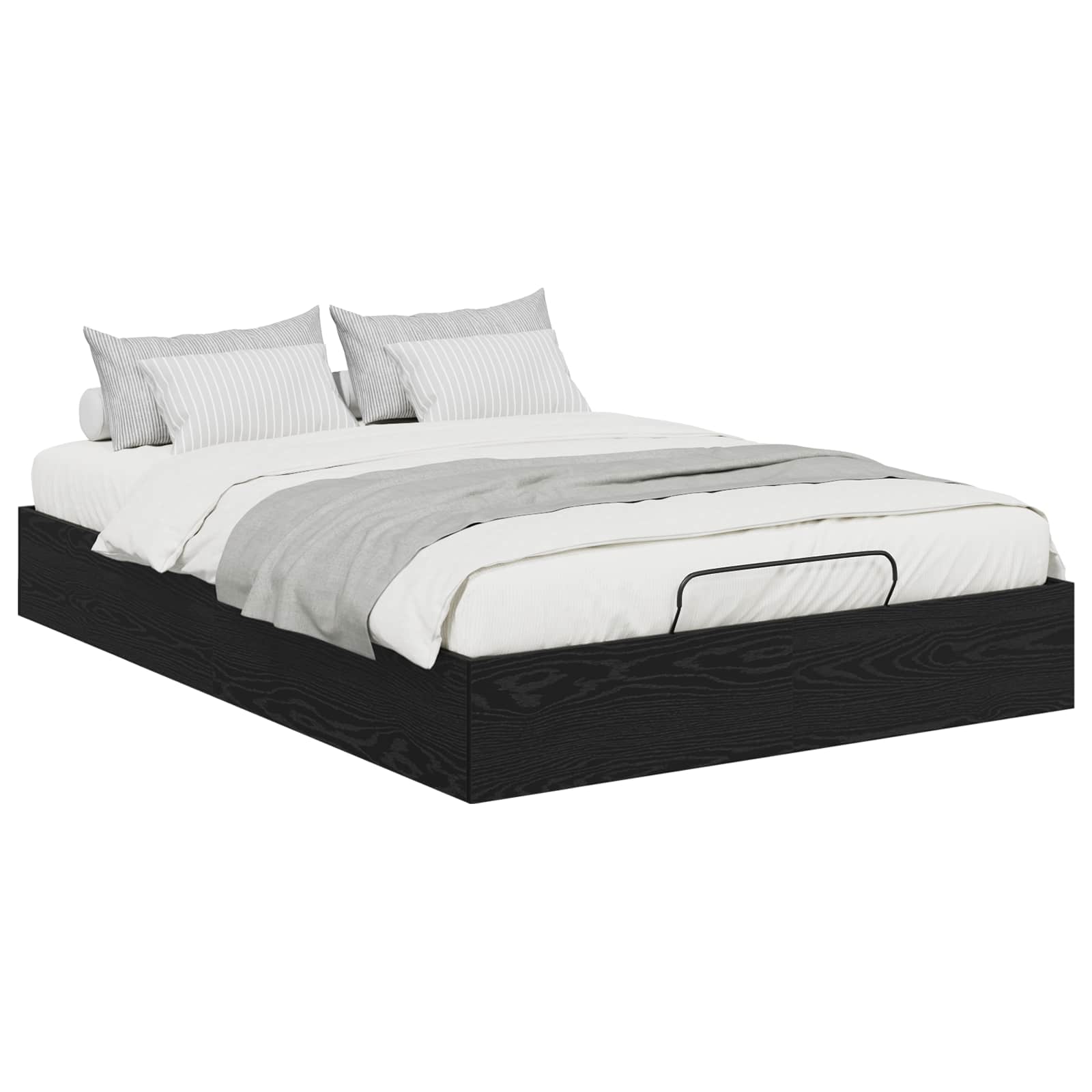 Cadre de lit ottoman avec stockage Chêne Noir 193 x 120 x 25 cm - XIOS