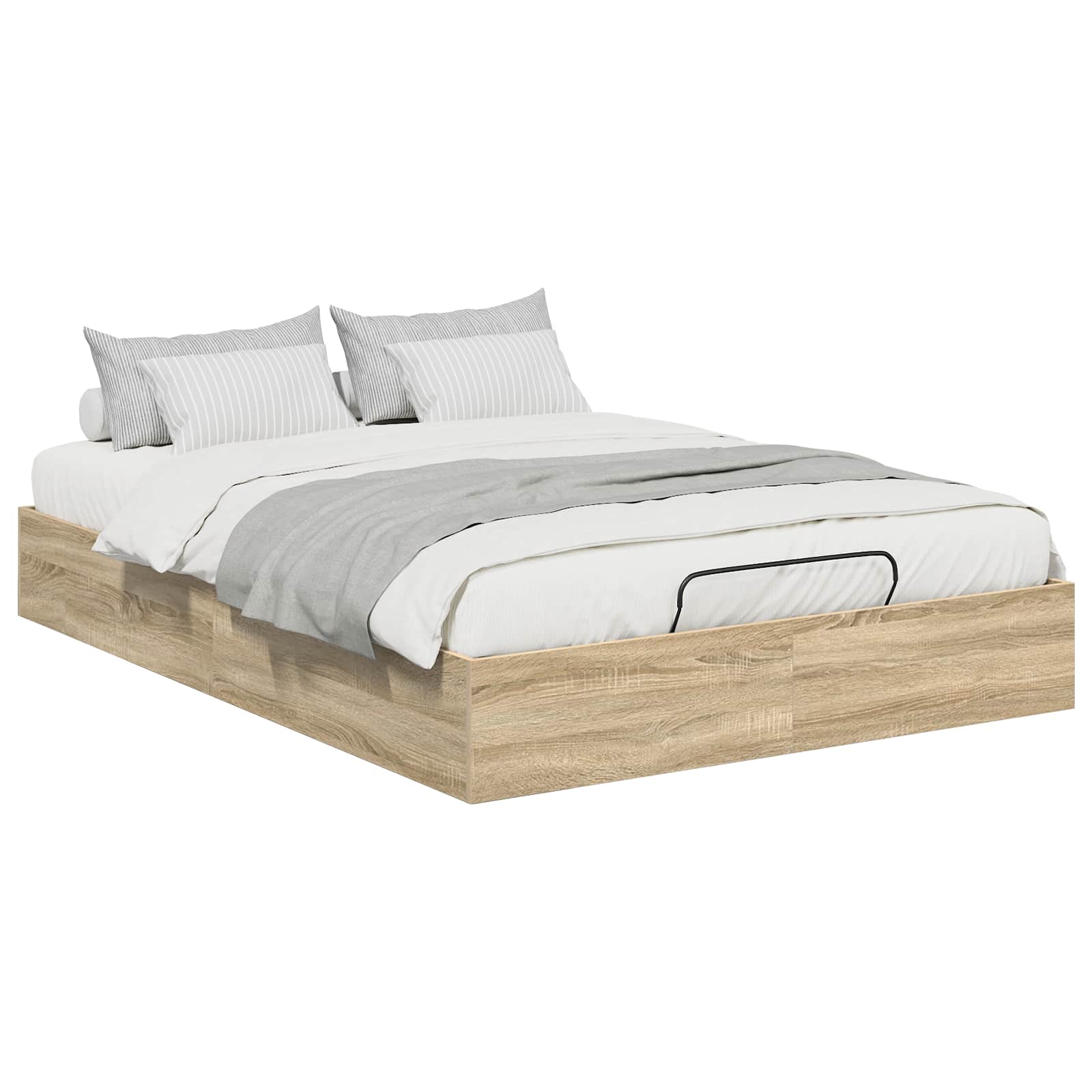 Cadre de lit ottoman Chêne Sonoma 193 x 120 x 25 cm - XIOS