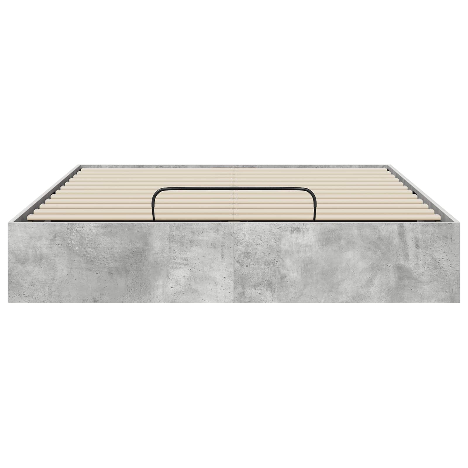 Cadre de lit ottoman avec stockage Gris béton 193 x 120 x 25 cm - XIOS