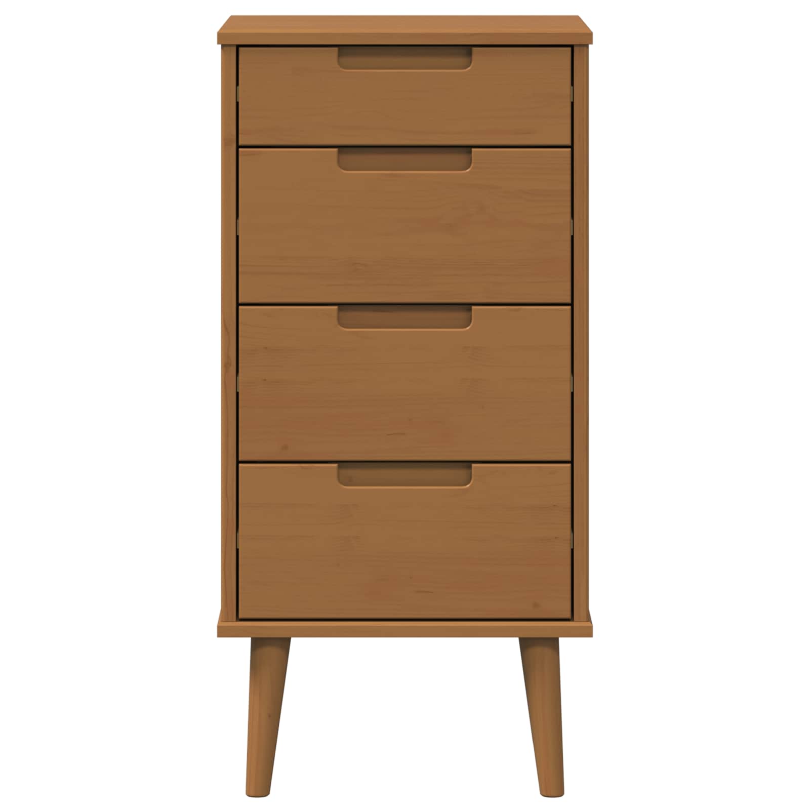 Commode MOLDE Caramel 40 x 35 x 82 cm Bois de pin massif