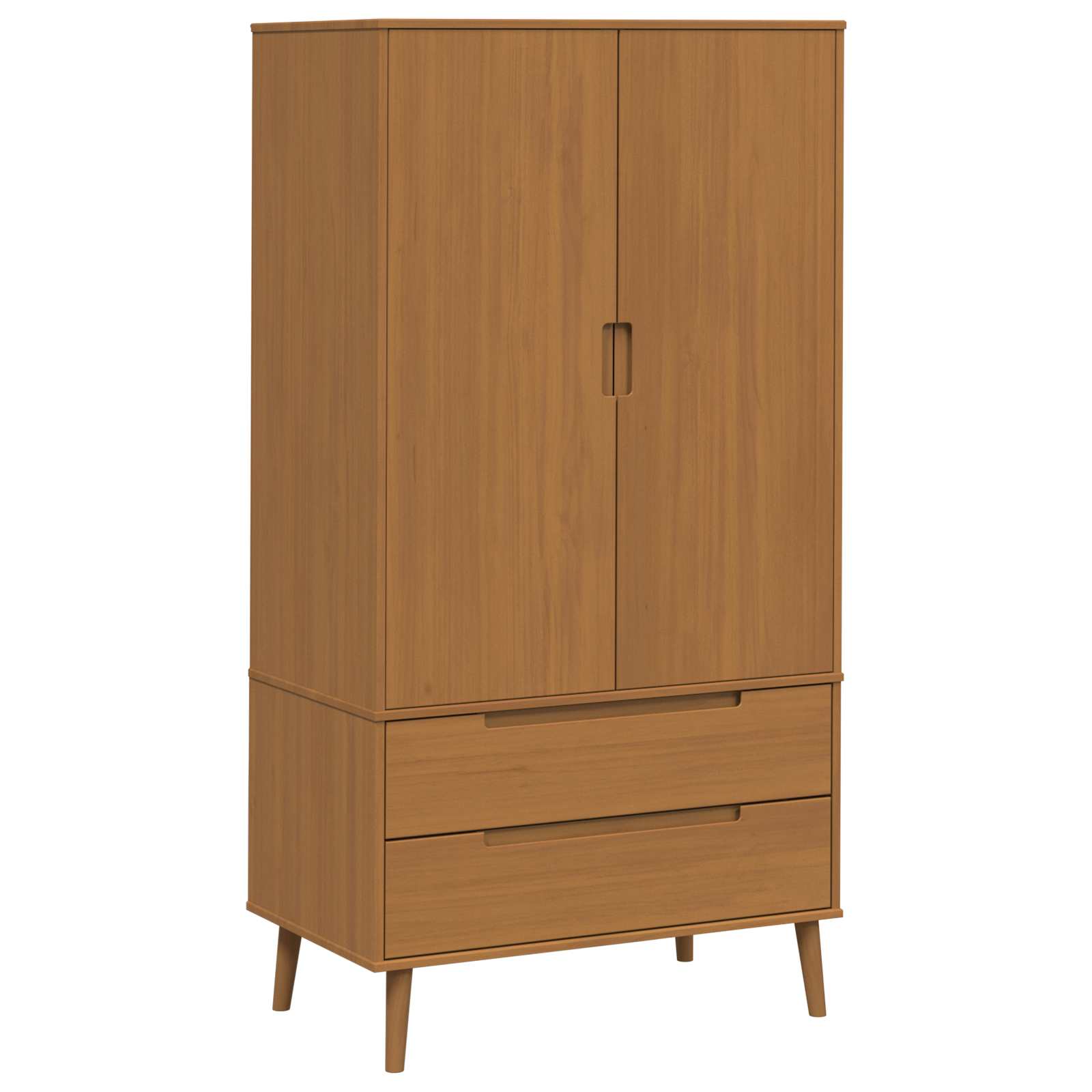 Armoire MOLDE Caramel 90 x 55 x 175 cm Bois de pin massif - XIOS