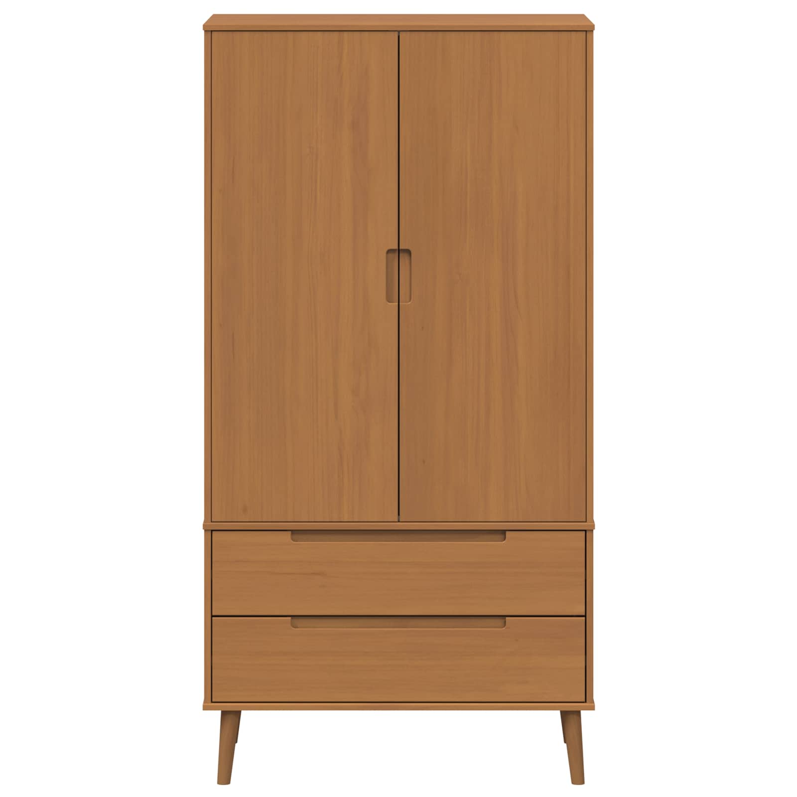 Armoire MOLDE Caramel 90 x 55 x 175 cm Bois de pin massif - XIOS