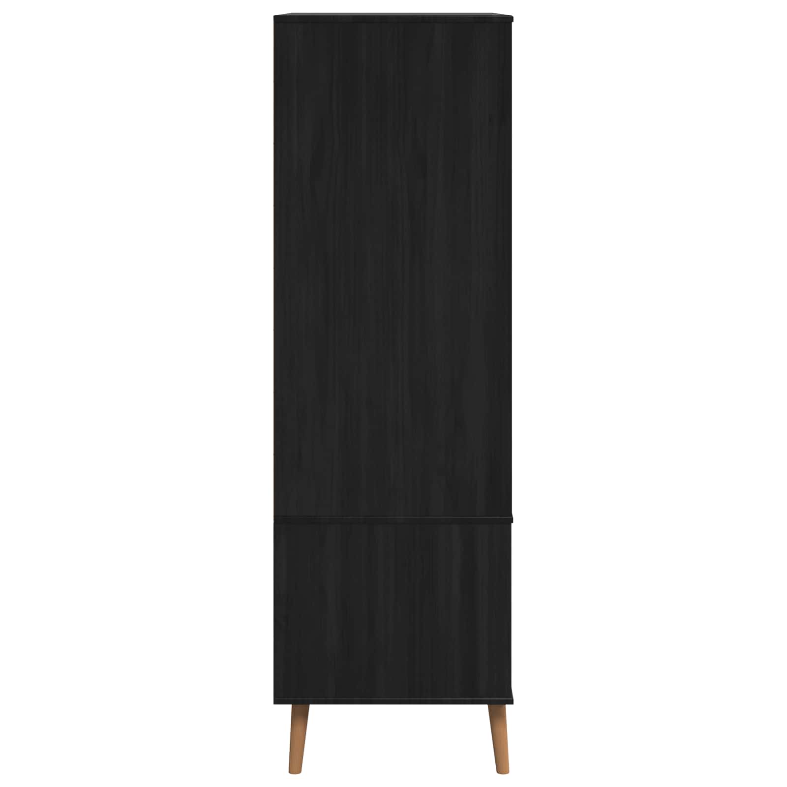 Armoire MOLDE Noir 90 x 55 x 175 cm Bois de pin massif - XIOS