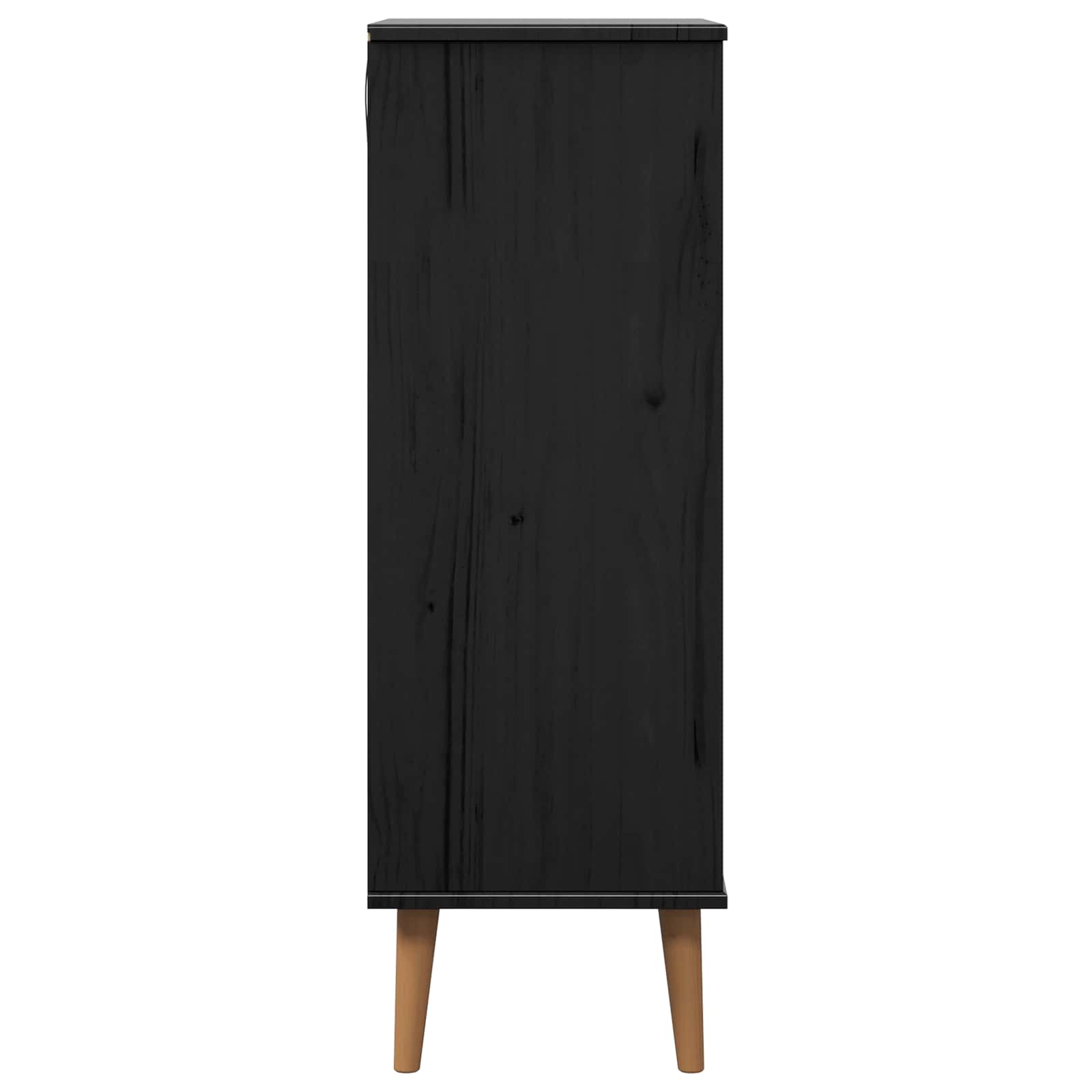 Cabinet à chaussures MOLDE 59,5 x 35 x 103 cm Noir