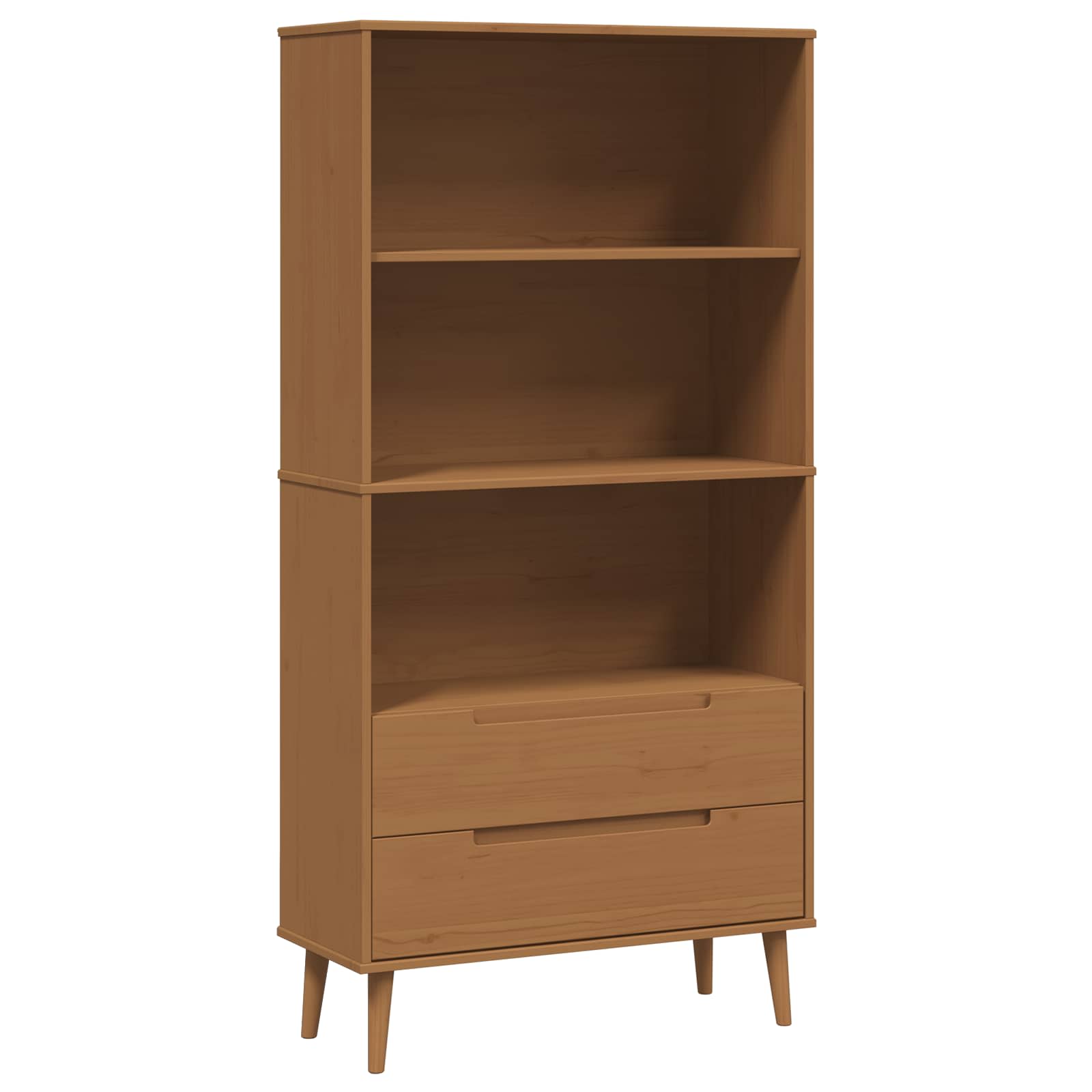 Bibliothèque MOLDE 85 x 35 x 170,5 cm Bois de pin massif - XIOS