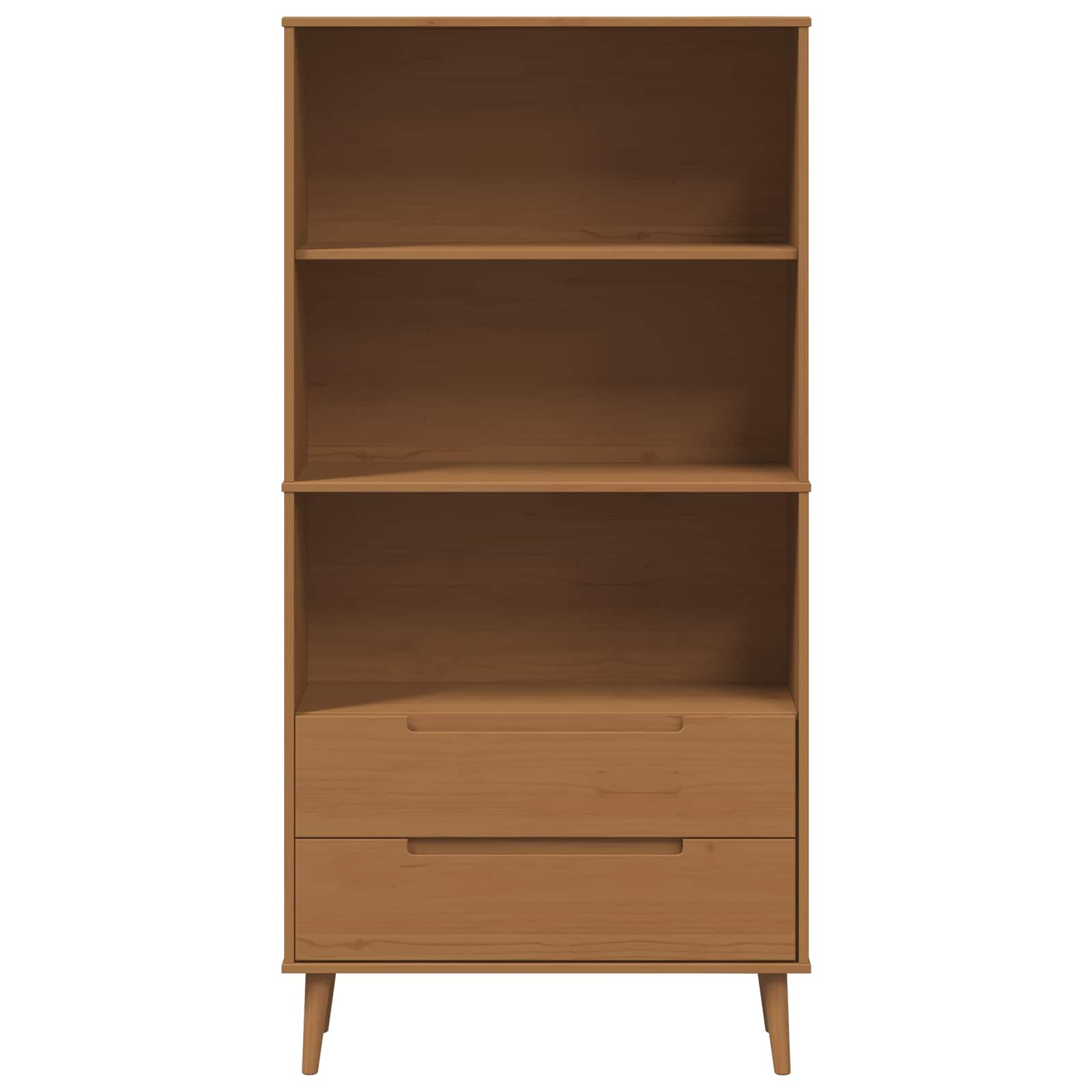 Bibliothèque MOLDE 85 x 35 x 170,5 cm Bois de pin massif - XIOS