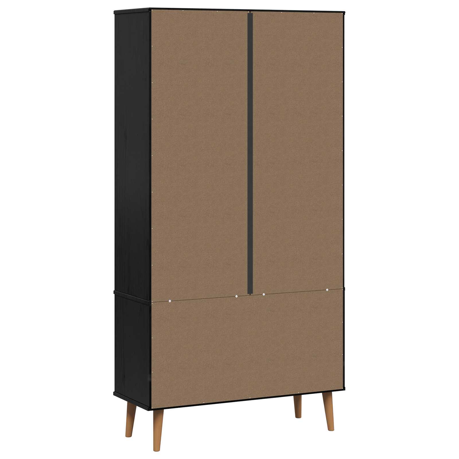Vitrine en Verre Noir 90 x 35 x 175 cm - XIOS