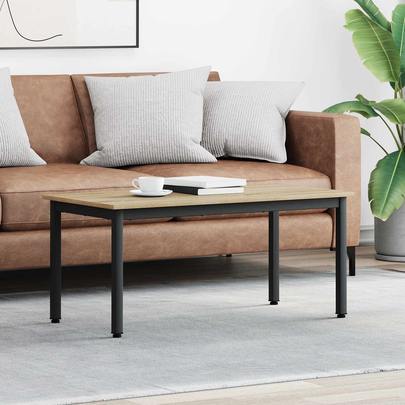 Table basse Sonoma 100 x 50 x 45 cm Bois d'ingénierie - XIOS