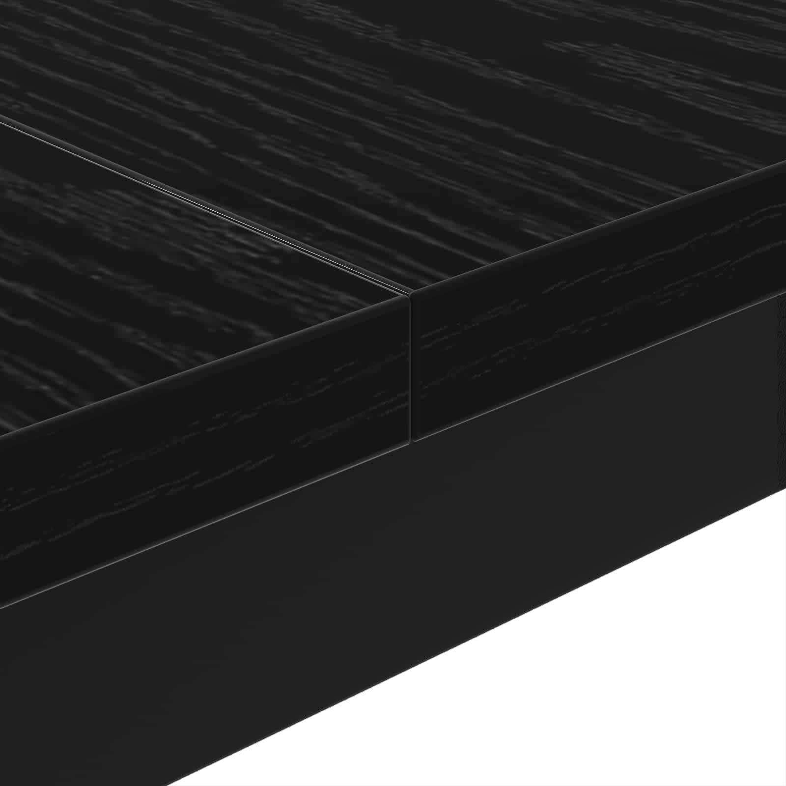 Table basse Chêne noir 100 x 100 x 45 cm Bois d'ingénierie - XIOS