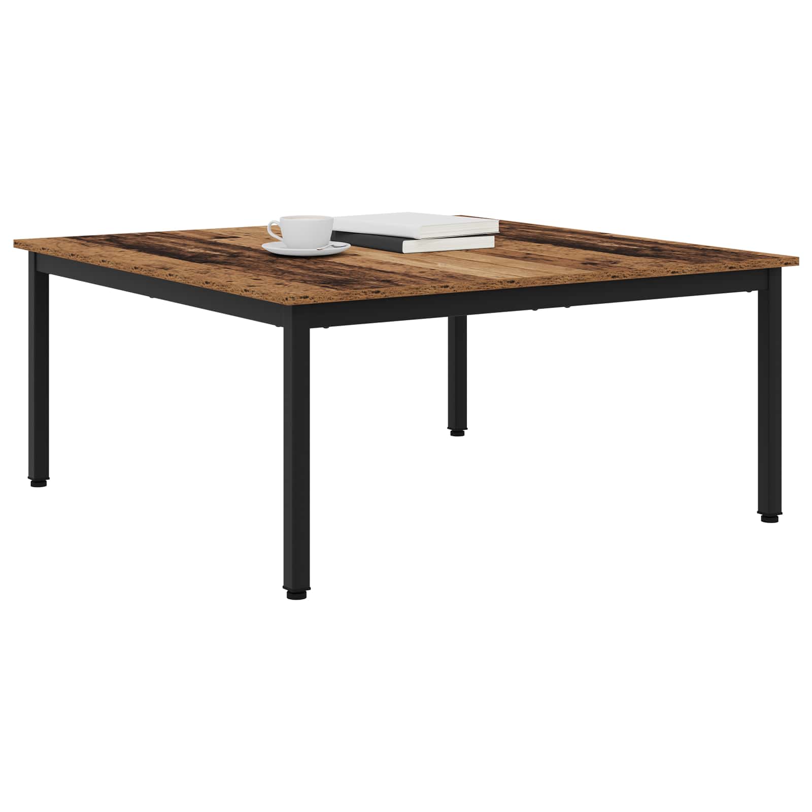 Table basse Bois ancien 100 x 100 x 45 cm Bois d'ingénierie