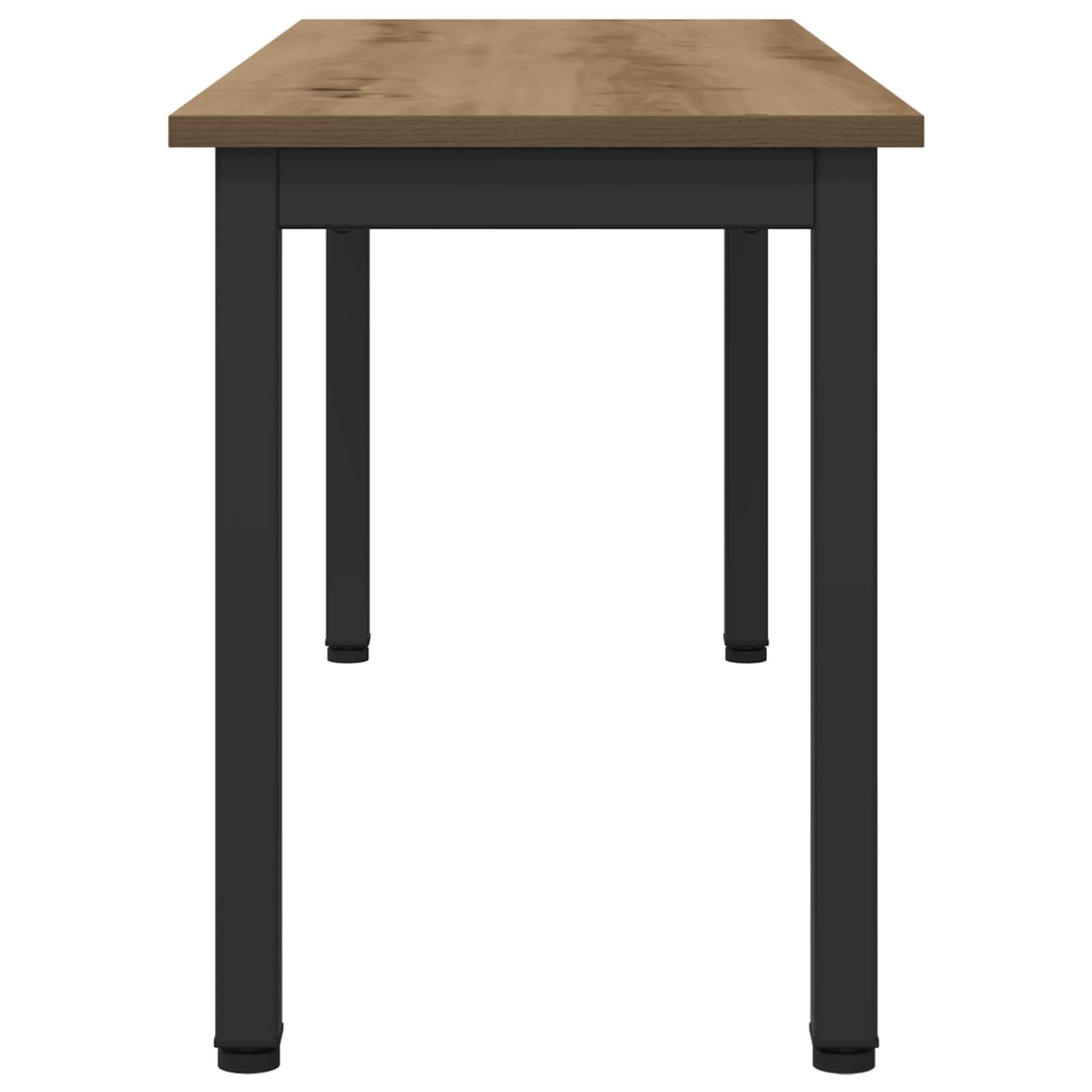 banc Chêne artisan 110 x 35 x 45 cm Bois d'ingénierie