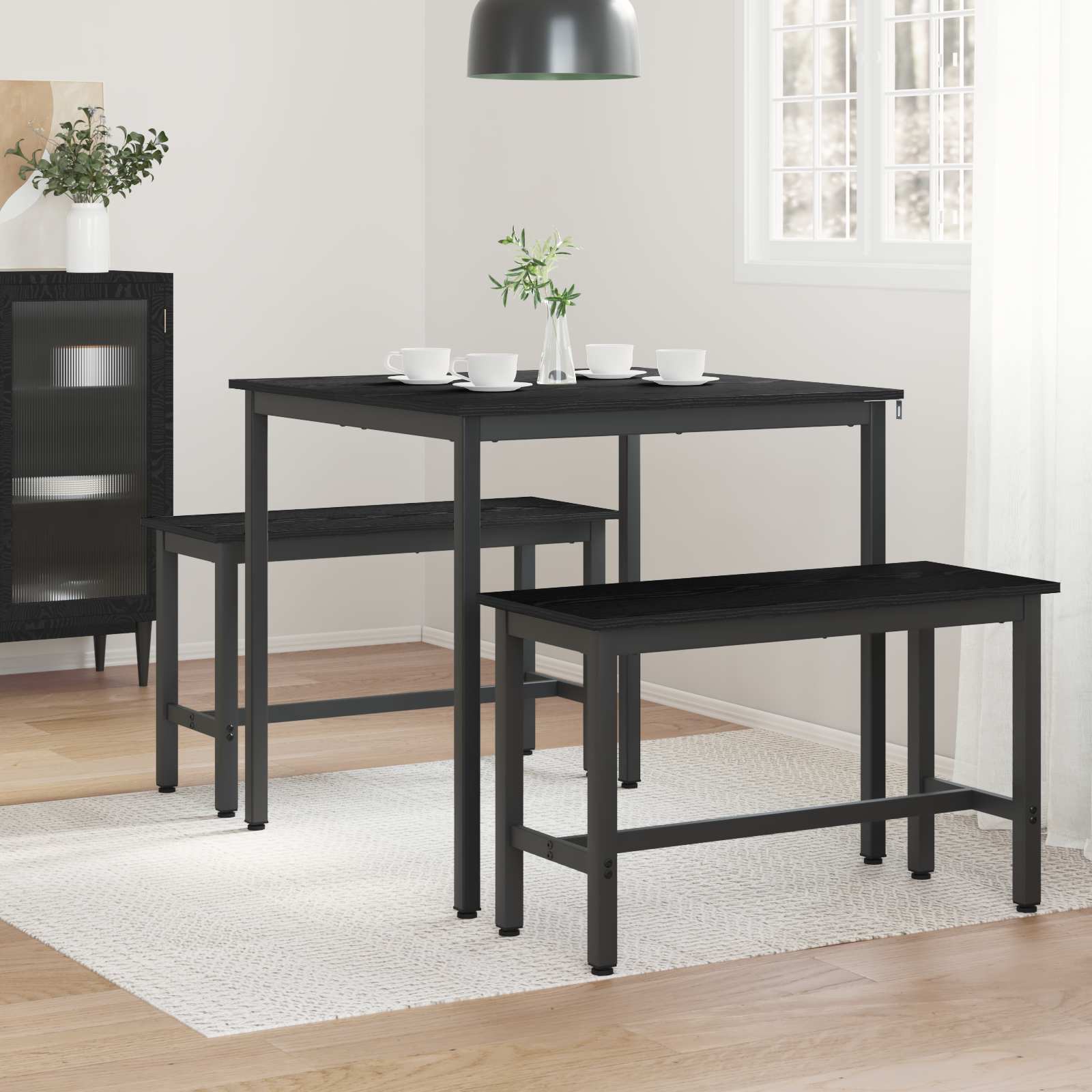 Table de salle à manger / Table de repas 80 x 80 x 75 cm MÉTAL - XIOS