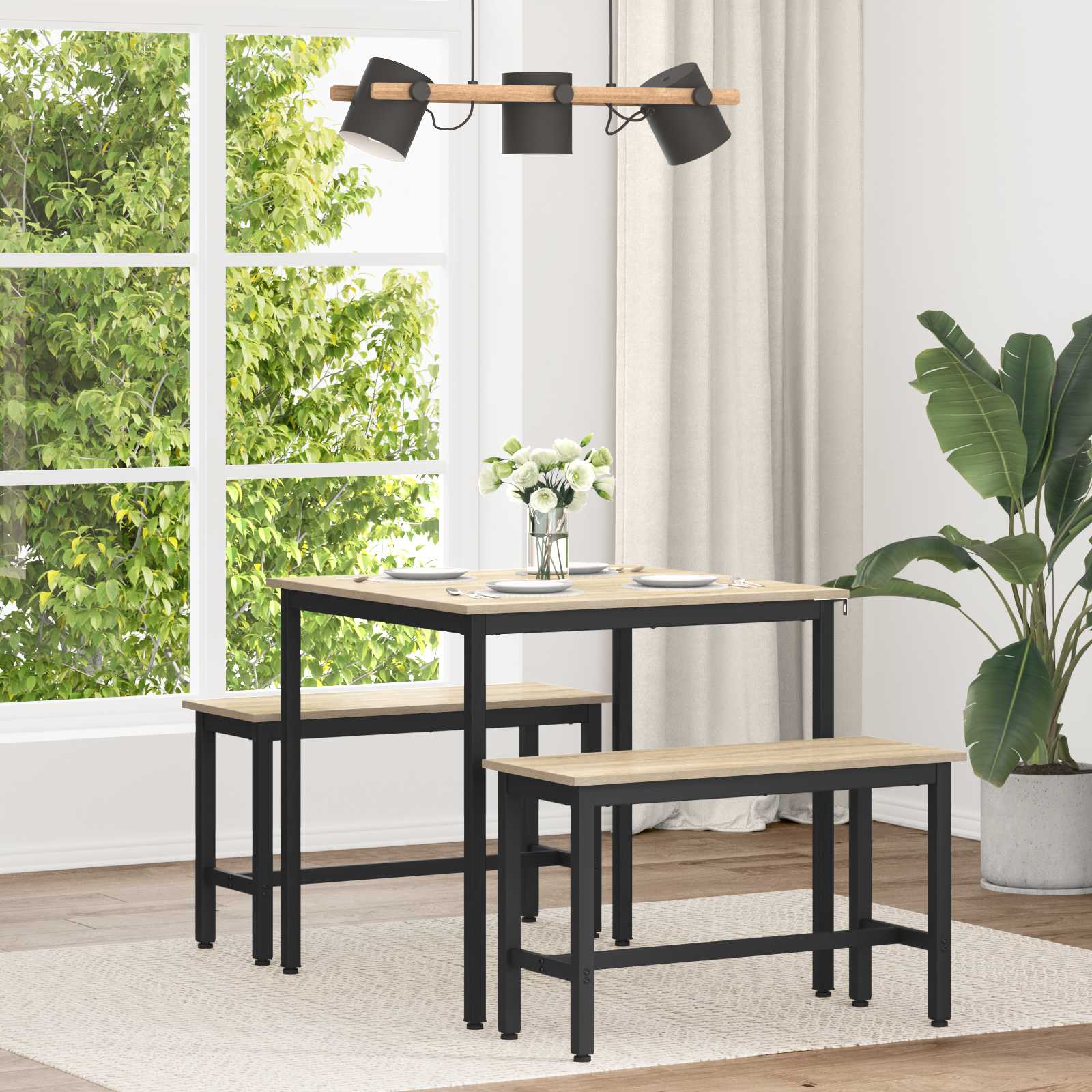 Table de salle à manger / Table de repas MÉTAL - XIOS