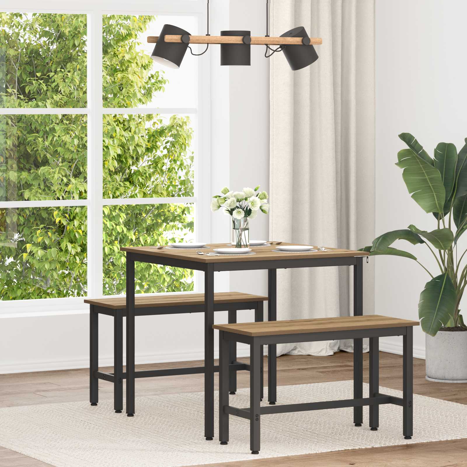 Table de salle à manger / Table de repas MÉTAL - XIOS