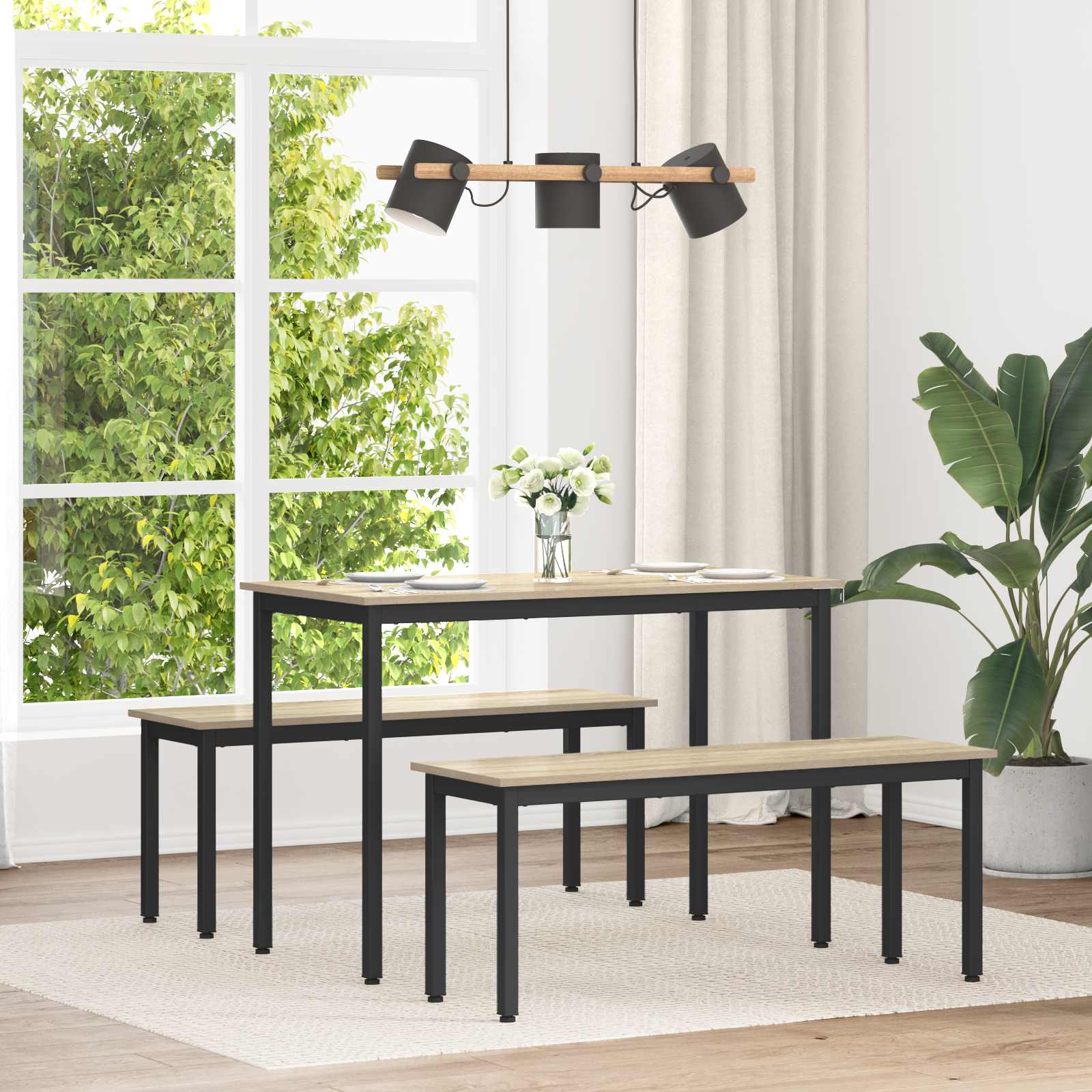Table de salle à manger / Table de repas MÉTAL - XIOS