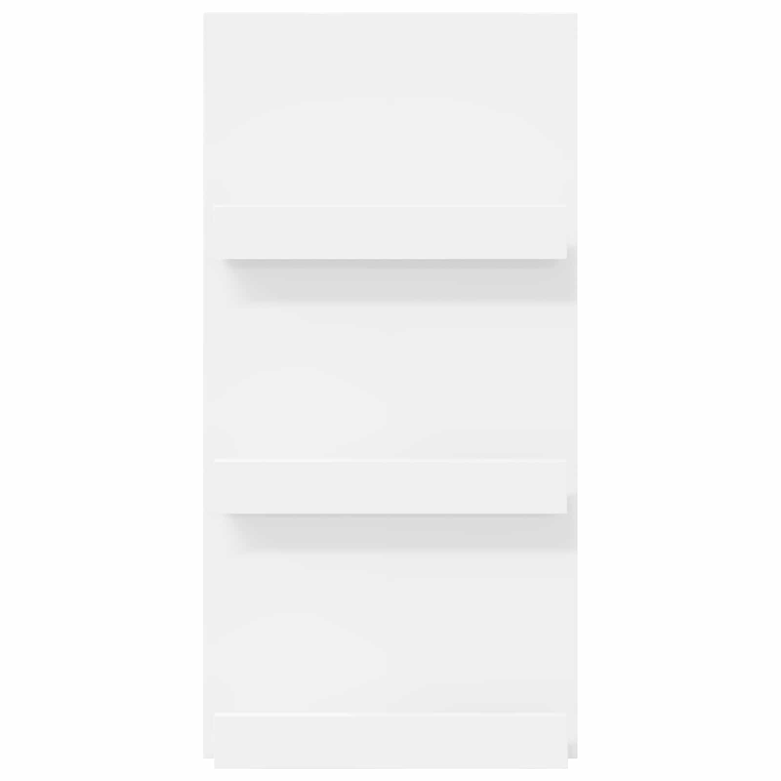 Étagère à magazines Blanc 51 x 11 x 102 cm Bois d'ingénierie - XIOS