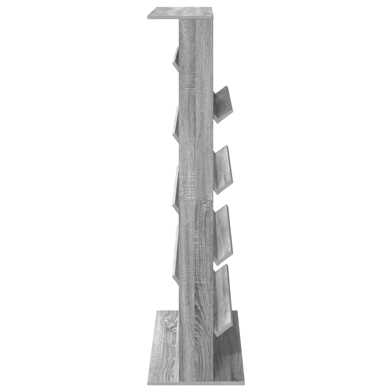 Étagère à magazines avec étagère Gris Sonoma 70 x 41 x 156 cm - XIOS