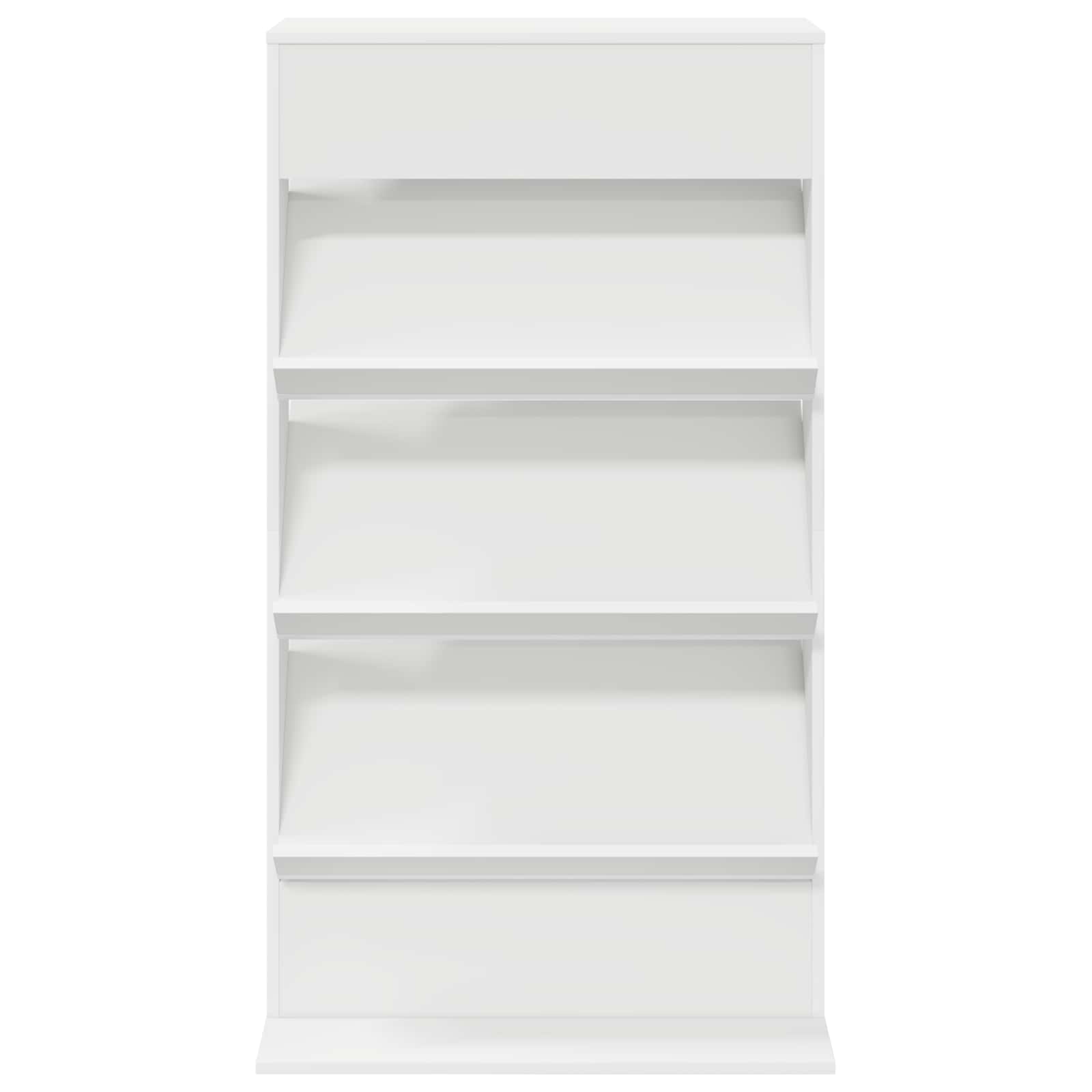 Étagère à magazines Blanc 70 x 41 x 126 cm Bois d'ingénierie - XIOS