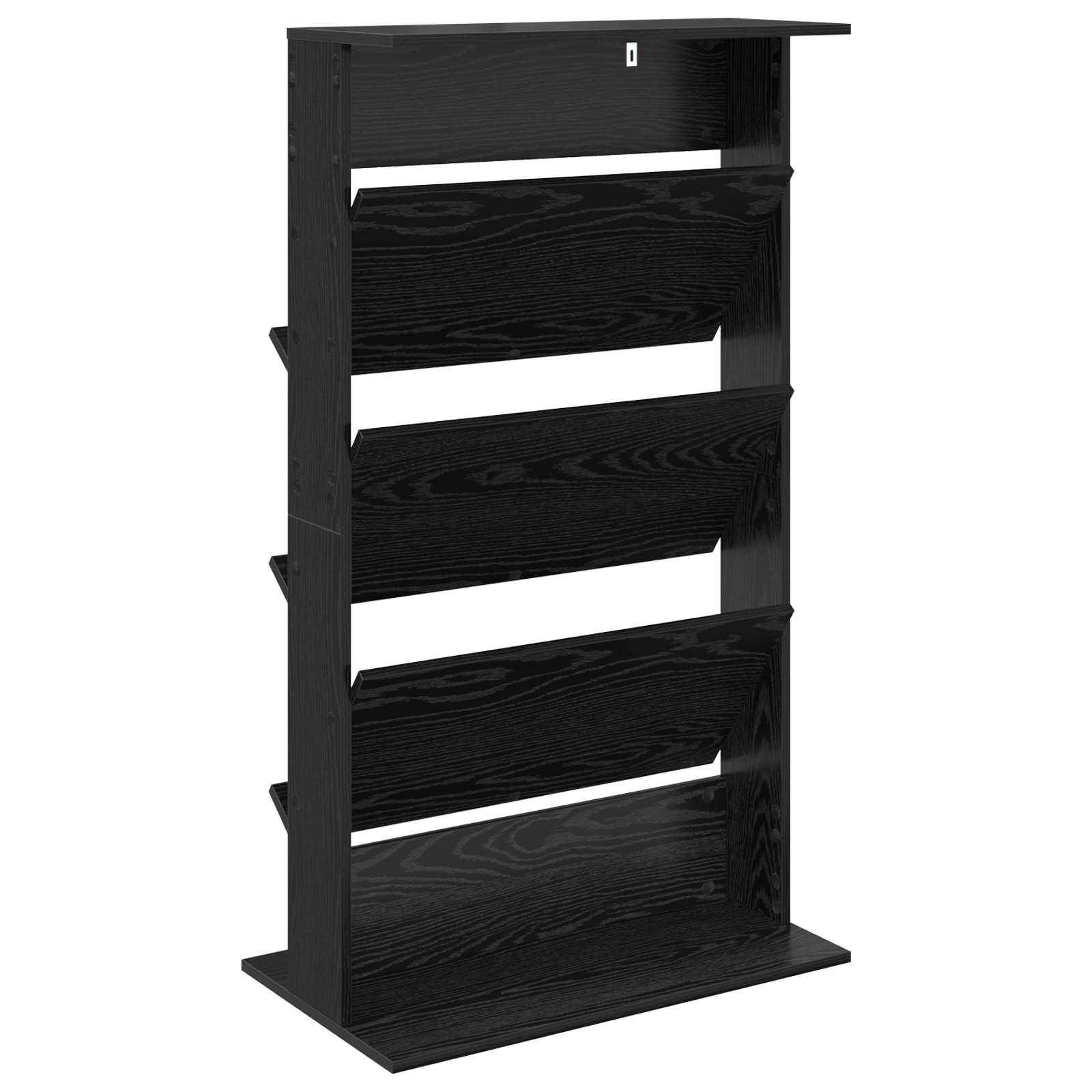 Étagère à magazines avec étagère Chêne noir 70 x 41 x 126 cm - XIOS