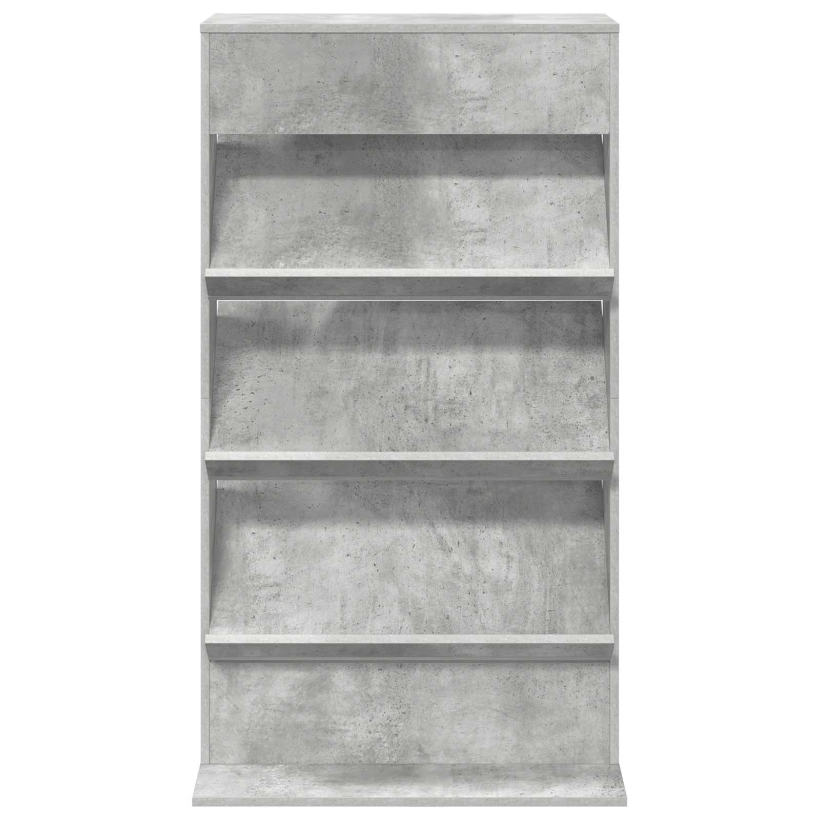 Étagère à magazines avec étagère Gris béton 70 x 41 x 126 cm - XIOS